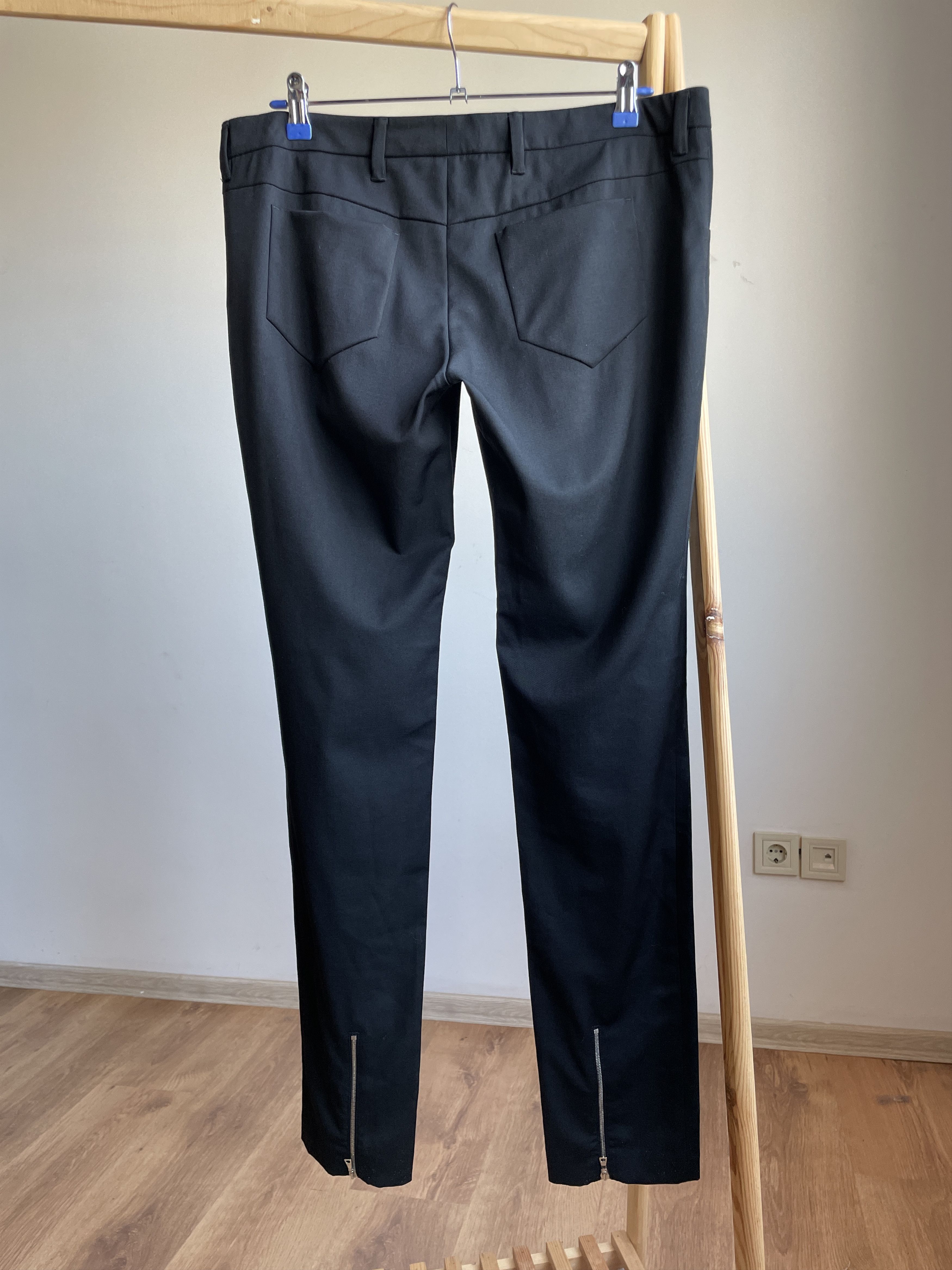 Prada Prada Womens 2008 Ankle Zip Wool Dress Trousers Size IT 46 Size 32" / US 10 / IT 46 - 2 Thumbnail