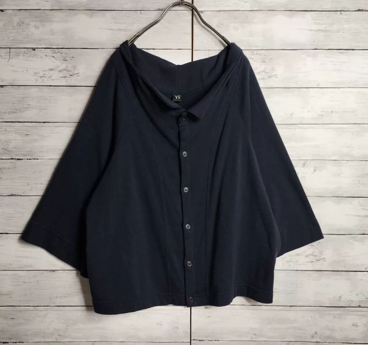 Yohji Yamamoto 3/4 Sleeve Cotton Top