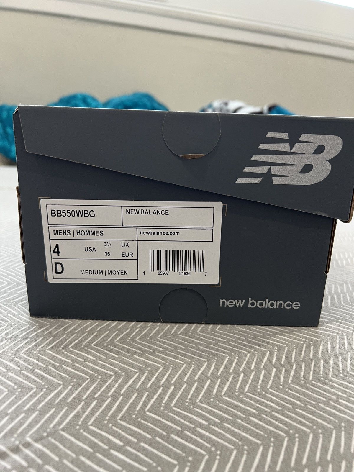 New Balance New Balance 550 Burgundy Turquoise/Cyan BB550WBG Size US 4 / IT 34 - 9 Thumbnail