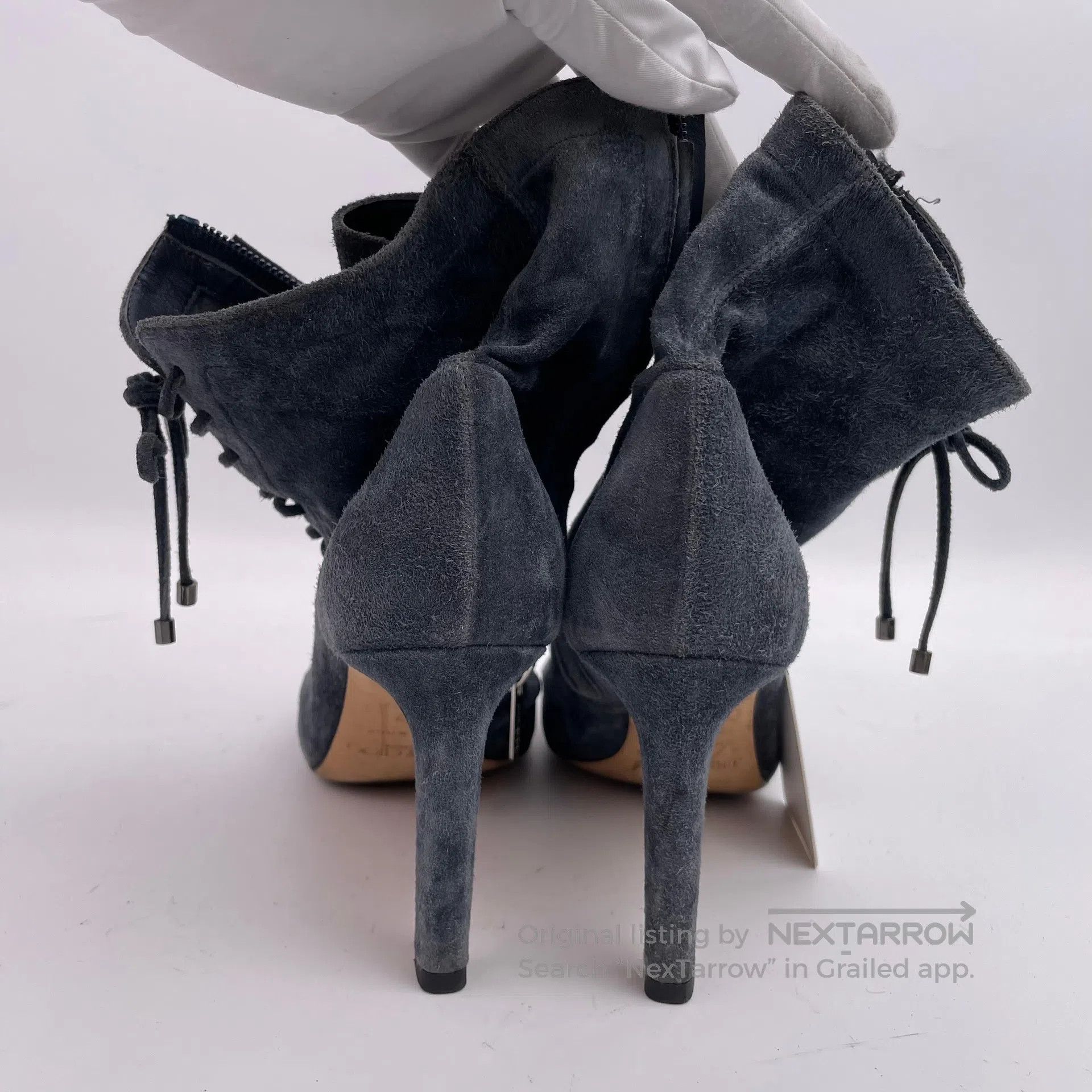 Jimmy Choo Jimmy Choo Gray high-heeled short boots size 37| Size US 6.5 / IT 36.5 - 5 Thumbnail