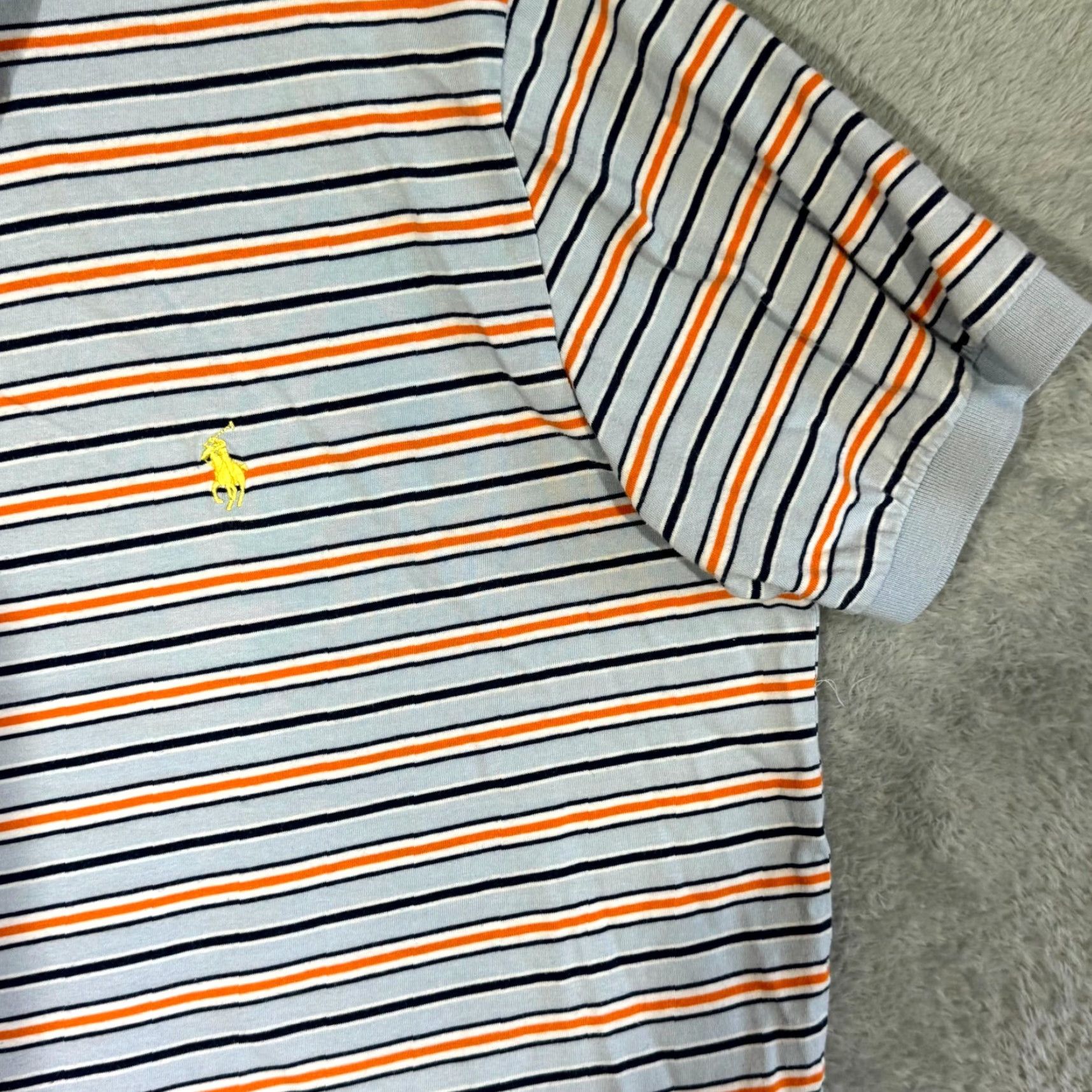 Polo Ralph Lauren Polo Ralph Lauren Polo Shirt Large Blue Multicolor Striped 100% Cotton Shirt Mens Polo Shirt Large Blue Multicolor Striped Size US L / EU 52-54 / 3 - 5 Thumbnail
