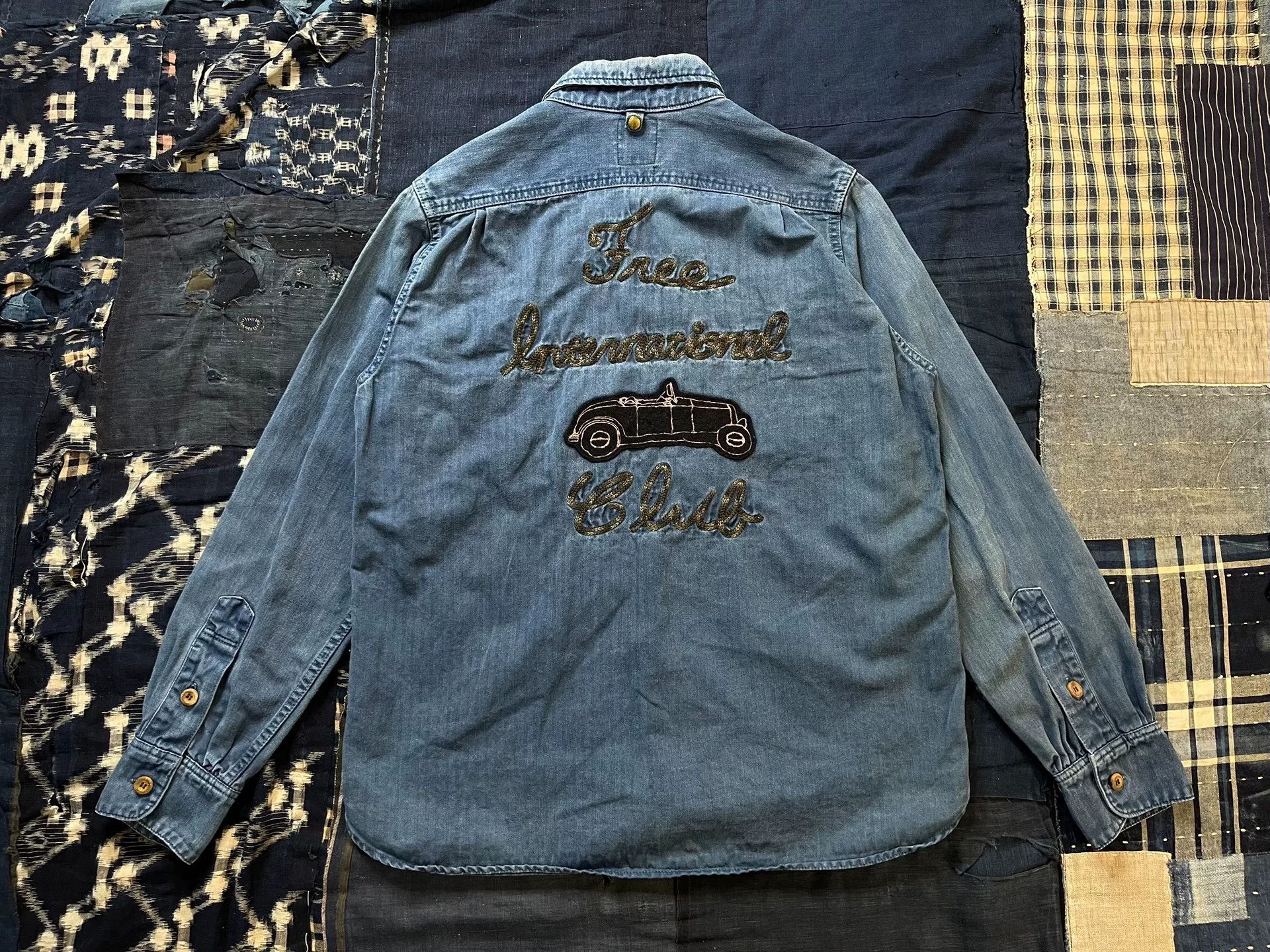 Visvim Visvim Denim Embroidered Shirt Size US M / EU 48-50 / 2 - 1 Thumbnail