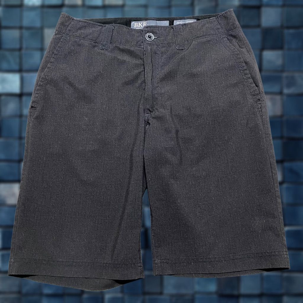 Vintage Buckle Mens Shorts Gray 31 Inseam 11" Regular Pockets Zip Button Polyester Outdoor Chino Pocketed Casual Accessories Adults Medium Size US 31 - 1 Thumbnail