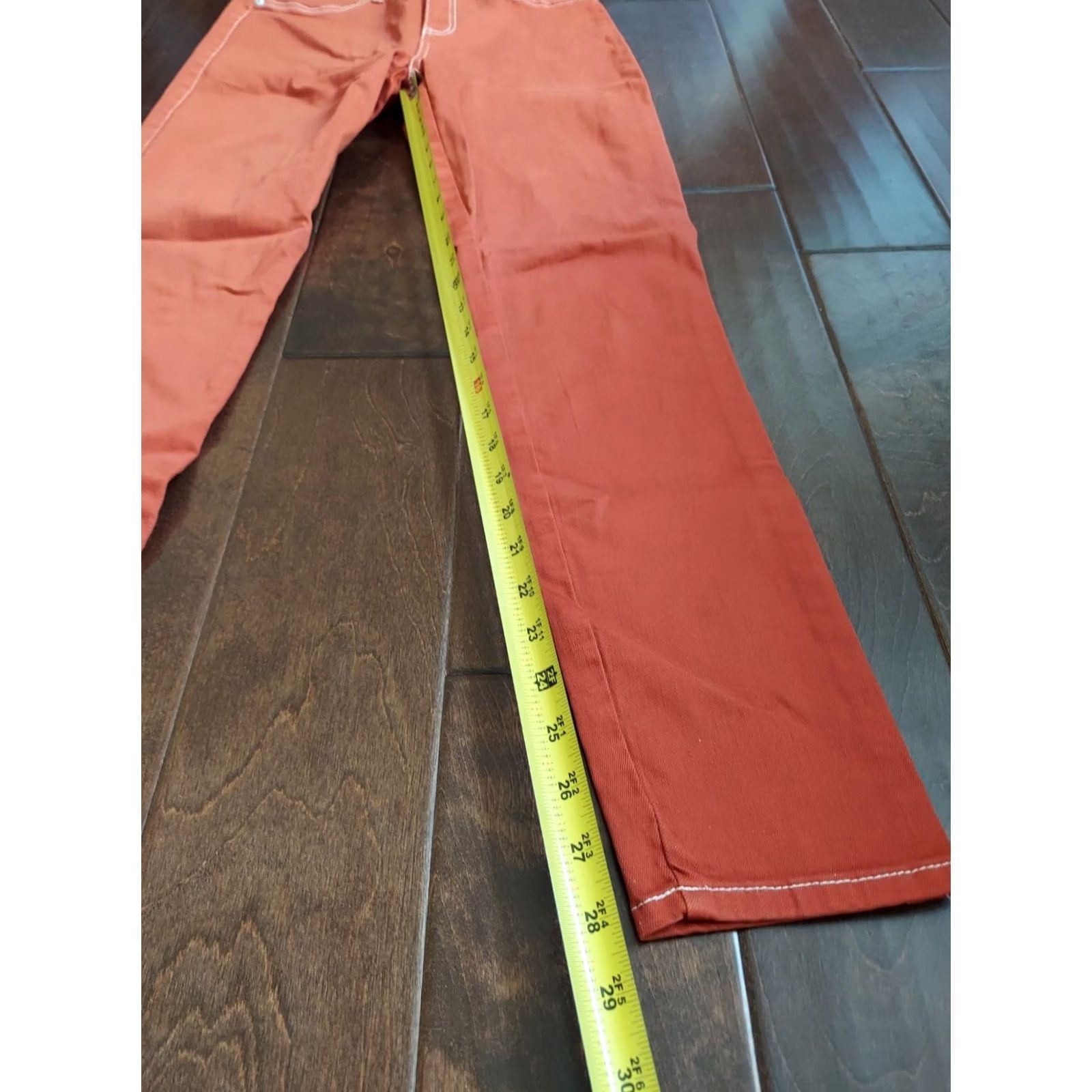 Fashion Nova Fashion Nova Women's Jeans - Skinny - Orange - Size 7/28 - High Rise - 28in Inseam - Juniors Type: Jeans Size 28" / US 6 / IT 42 - 7 Thumbnail