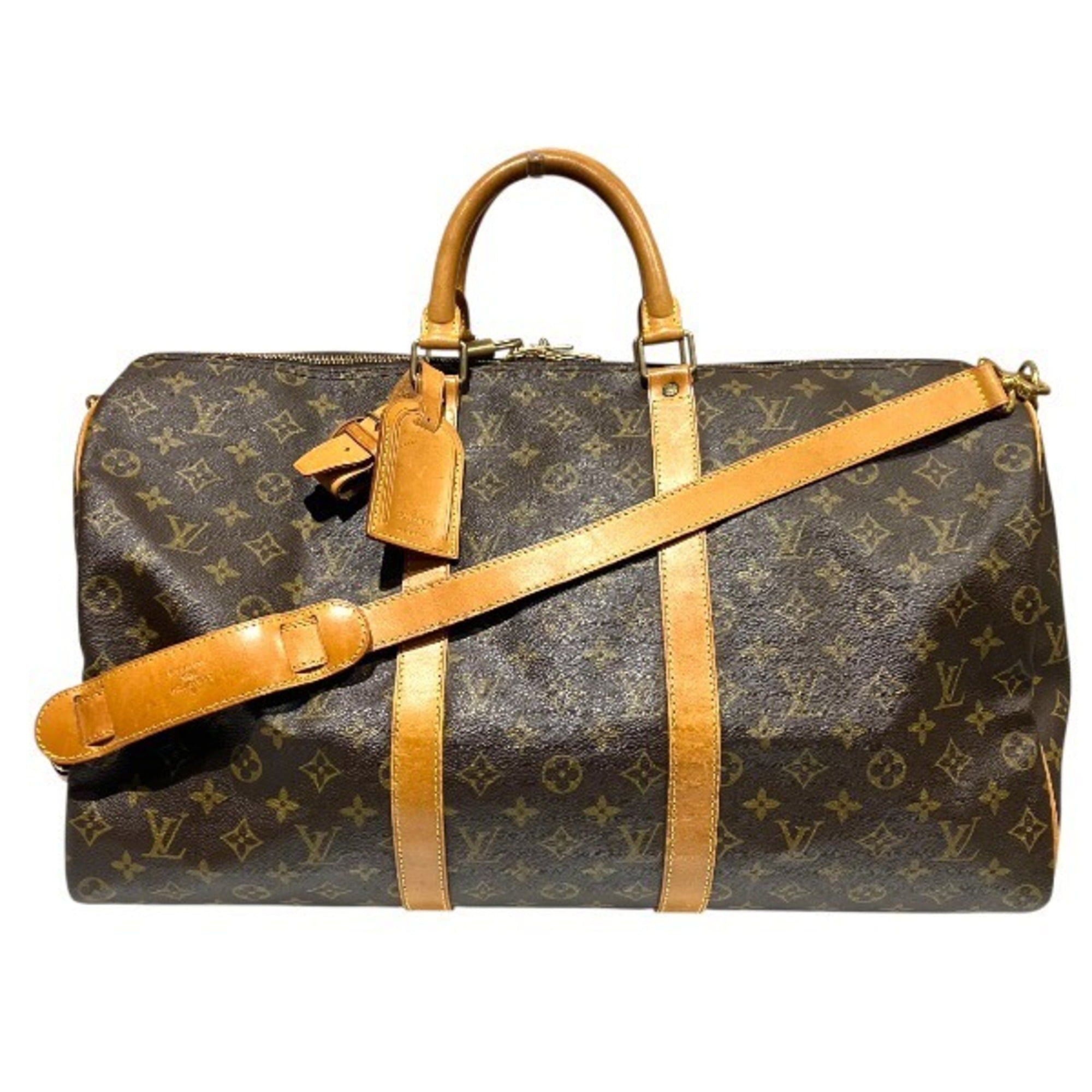 Louis Vuitton Louis Vuitton Monogram Keepall Bandoulière 50 M41416 Handbag Boston Bag for Men and Women Size ONE SIZE - 1 Thumbnail