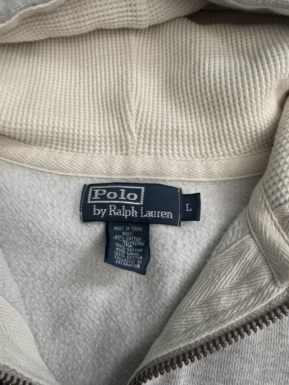 Polo Ralph Lauren Vintage Polo Ralph Lauren Zip Up Hoodie Y2K Size US L / EU 52-54 / 3 - 3 Thumbnail