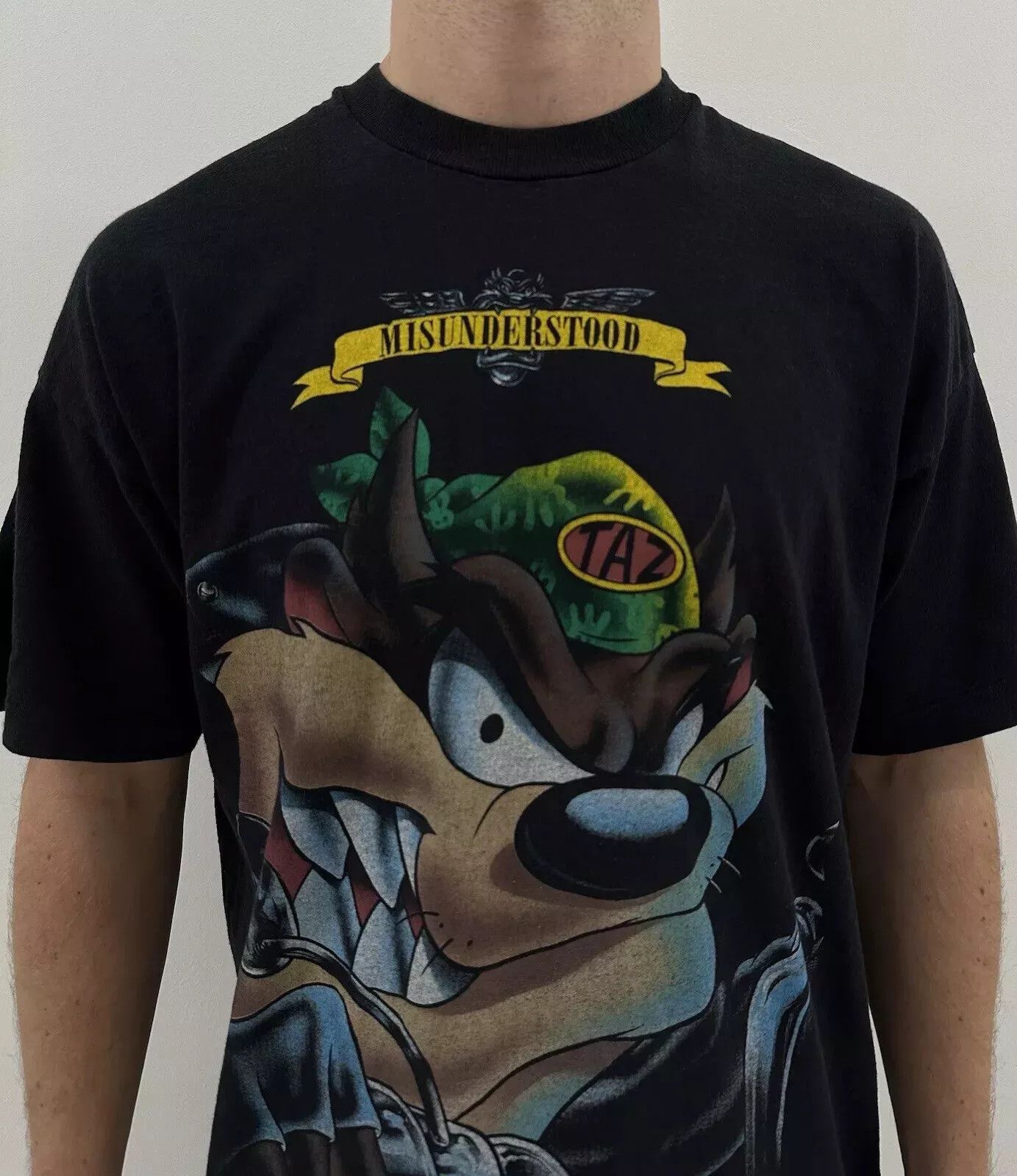 Vintage VINTAGE 1995 WARNER BROS TAZ TASMANIAN DEVIL SHIRT SINGLE Size US L / EU 52-54 / 3 - 2 Thumbnail