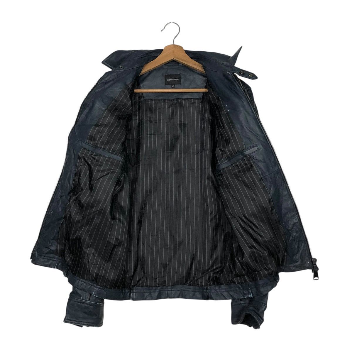 Japanese Brand 🔥VINTAGE BIKER LEATHER JACKET RATTLE TRAP ISSEY MIYAKE Size US S / EU 44-46 / 1 - 15 Thumbnail
