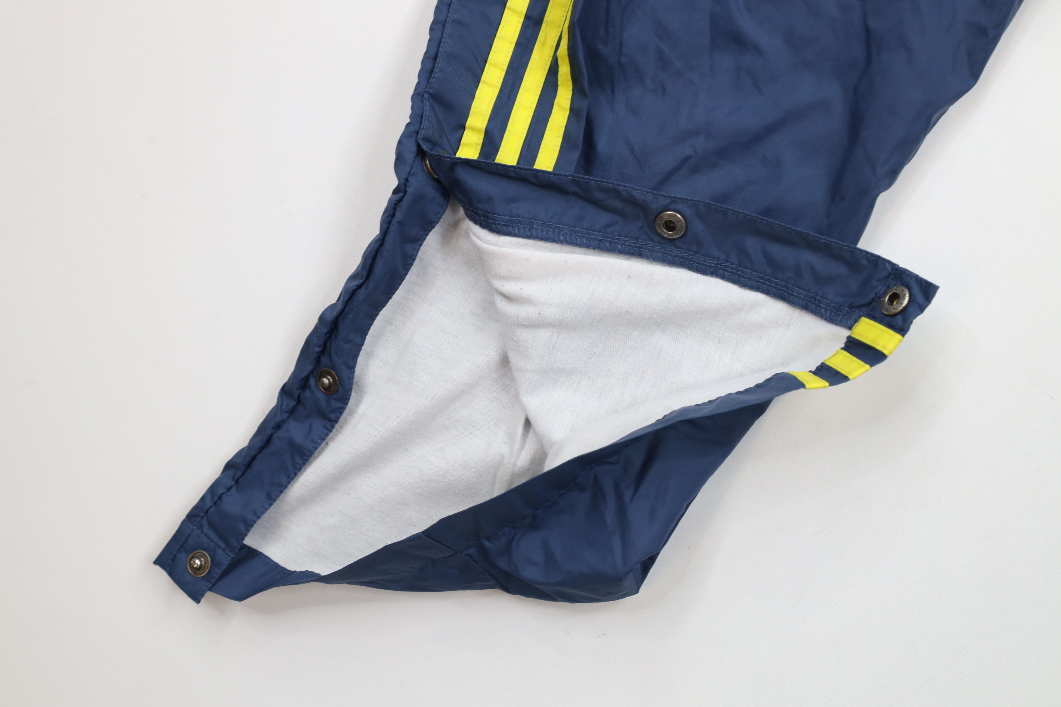 Adidas × Vintage Vintage 90s Adidas Spell Out Lined Tearaway Pants Blue Size US 34 / EU 50 - 6 Thumbnail