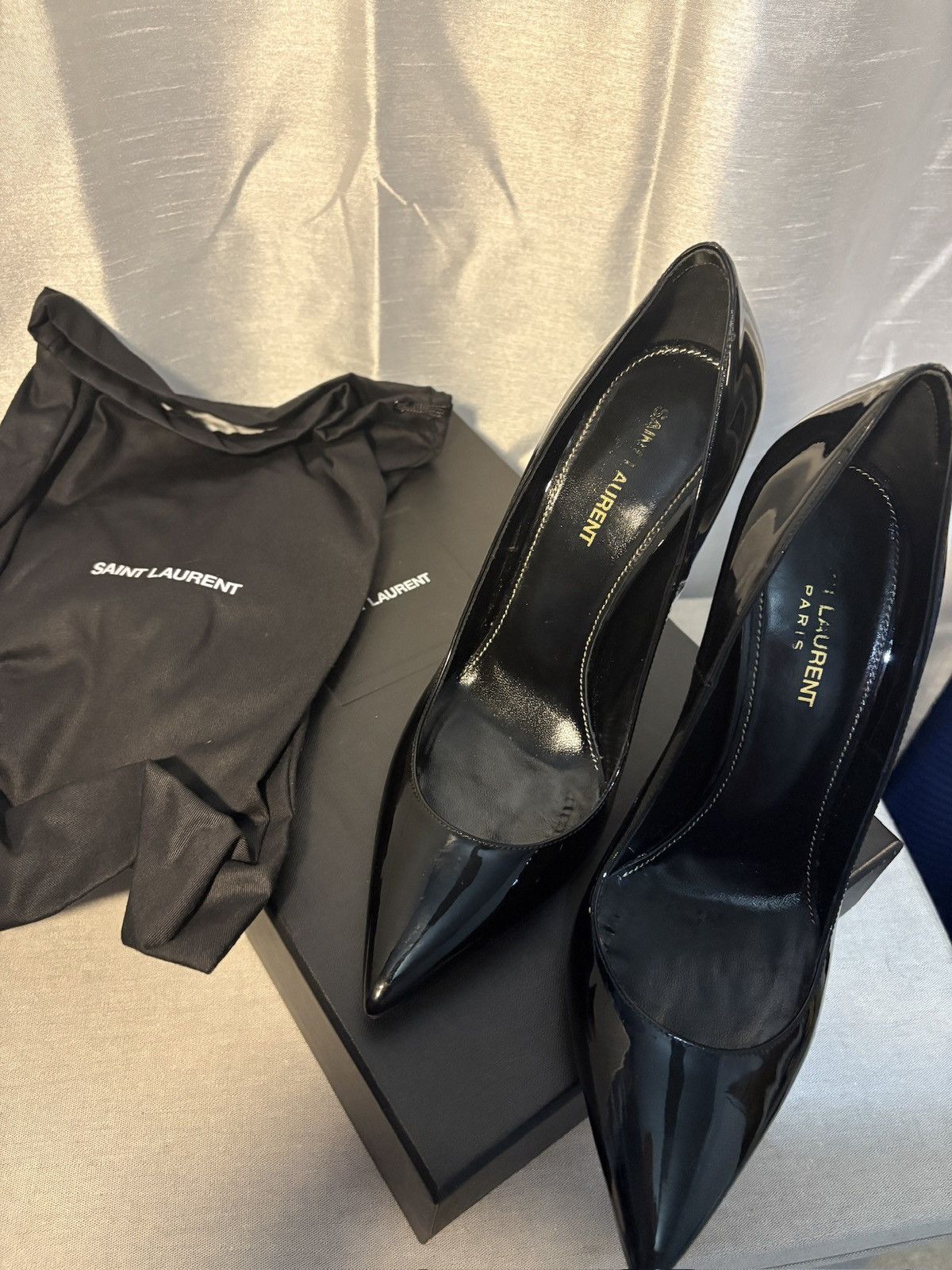 Saint Laurent Paris × Yves Saint Laurent Saint Laurent 110mm Opyum Pumps Size US 9.5 / IT 39.5 - 4 Thumbnail
