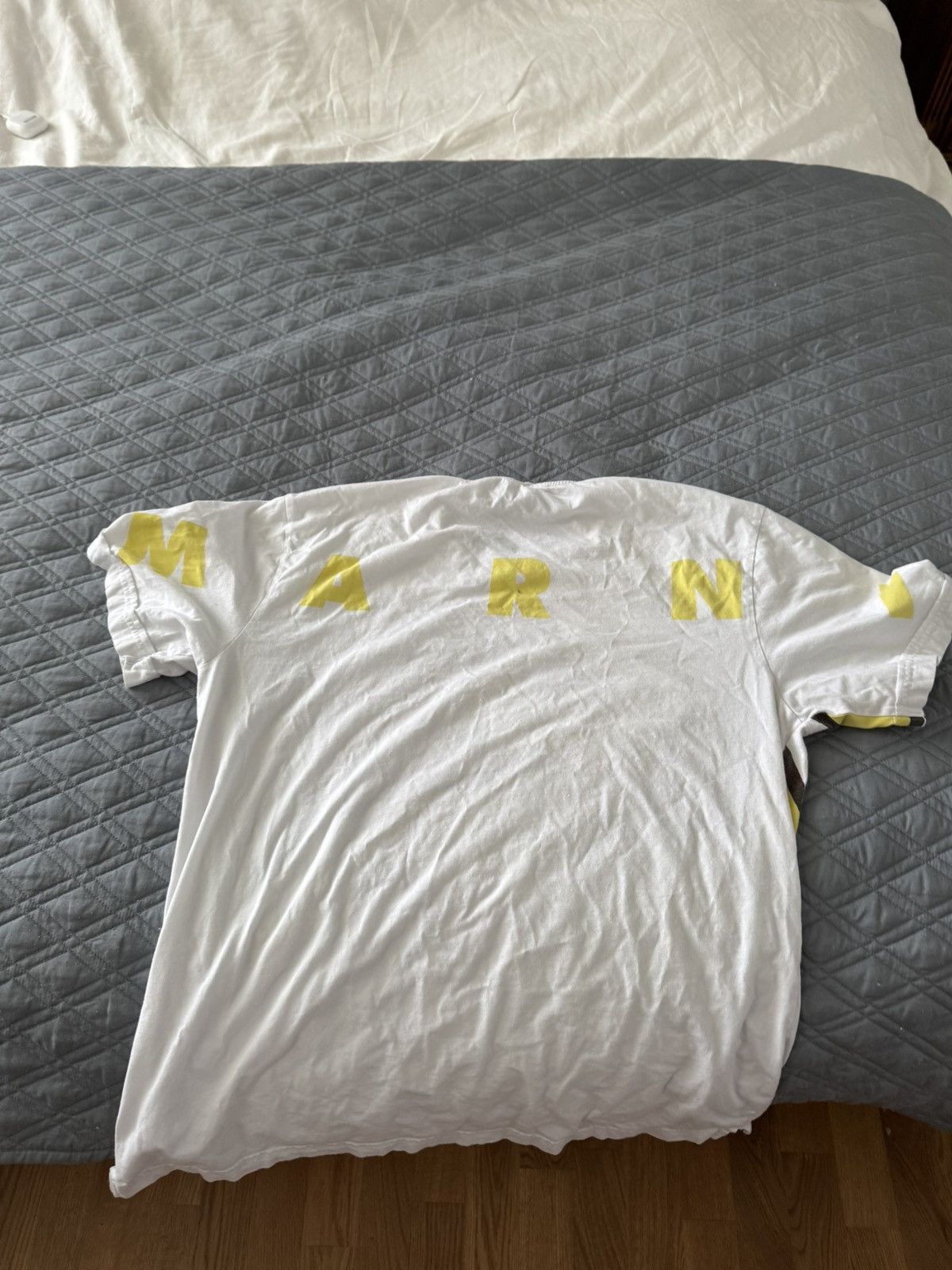 Marni Dance Bunny Logo Tee (Yellow) Size US M / EU 48-50 / 2 - 2 Thumbnail