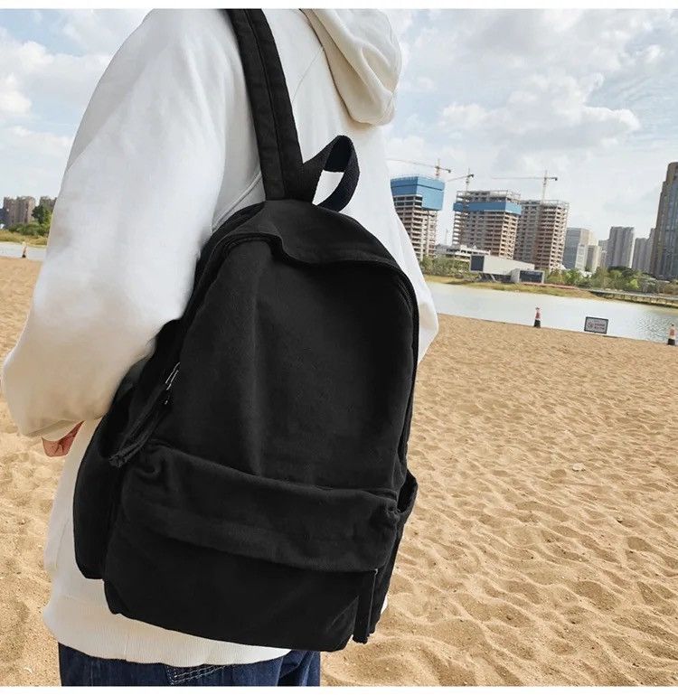 Japanese Brand Solid Color Backpack Size ONE SIZE - 2 Thumbnail