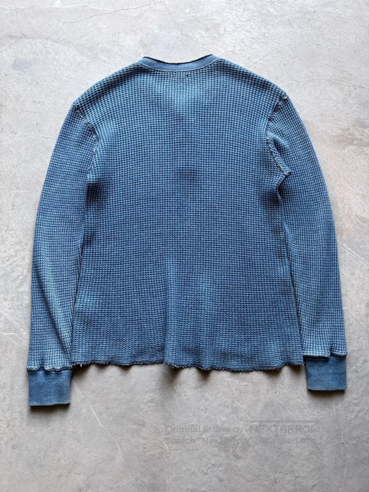 Vintage Vintage 90s Indigo Waffle. Size US L / EU 52-54 / 3 - 7 Thumbnail