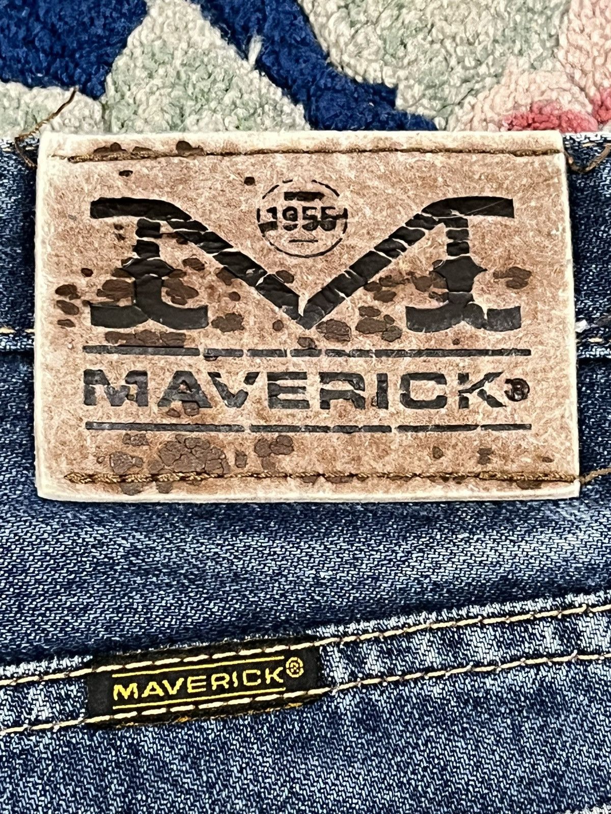 Le Grande Bleu (L.G.B.) Vintage Maverick Baggy Distressed Denim Size US 33 - 11 Thumbnail