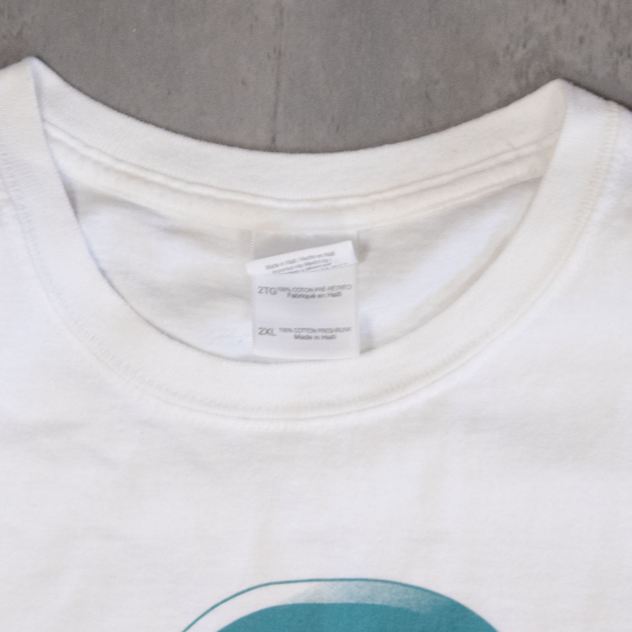 Gildan × Vintage Y2K 2000’s Getting to Zero Aids Awareness White T-Shirt Size US XL / EU 56 / 4 - 6 Thumbnail