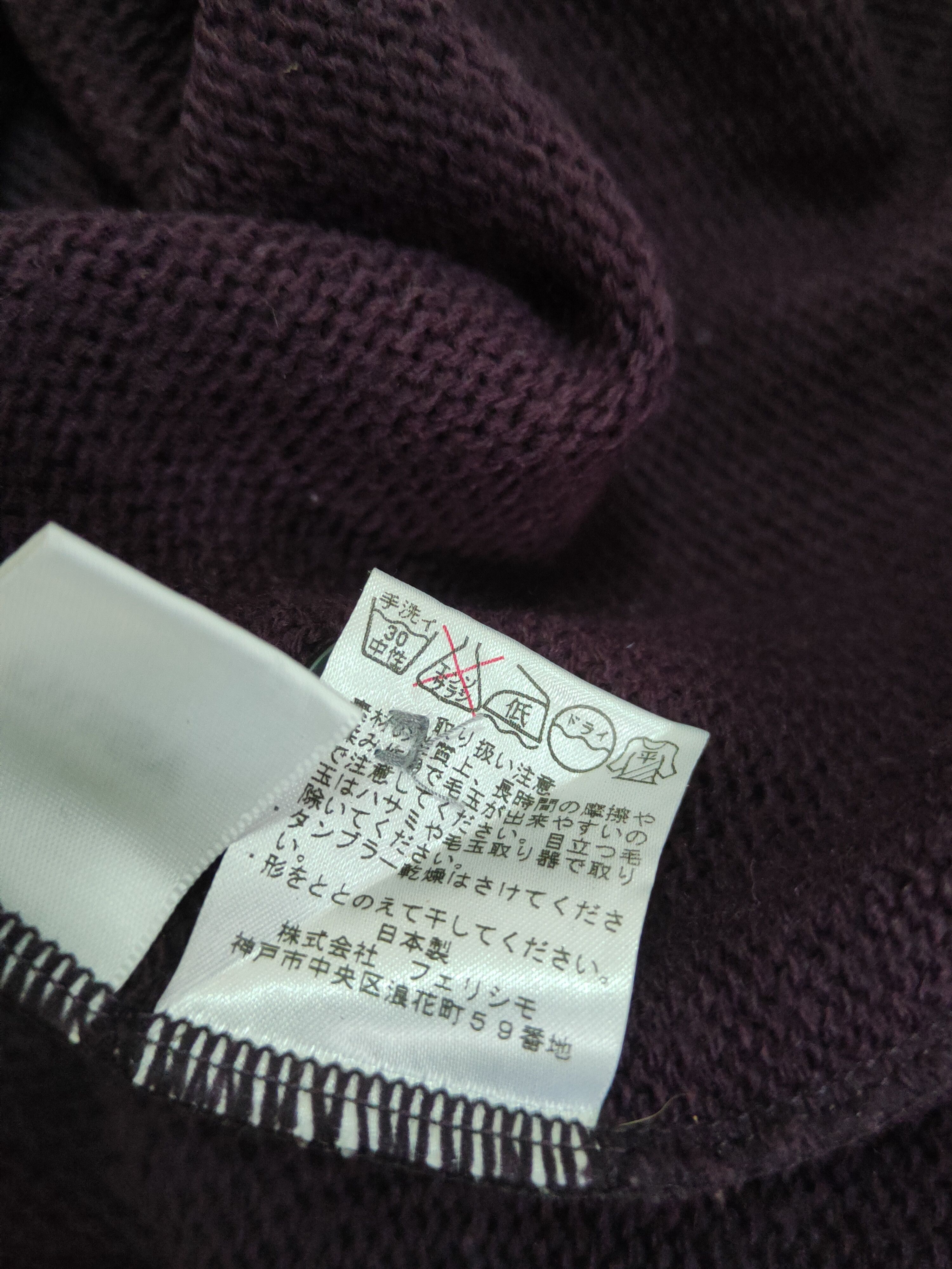 Homespun Knitwear × Japanese Brand Nusy Dark Purple Knitwear Cardigan #W1242 Size M / US 6-8 / IT 42-44 - 10 Thumbnail