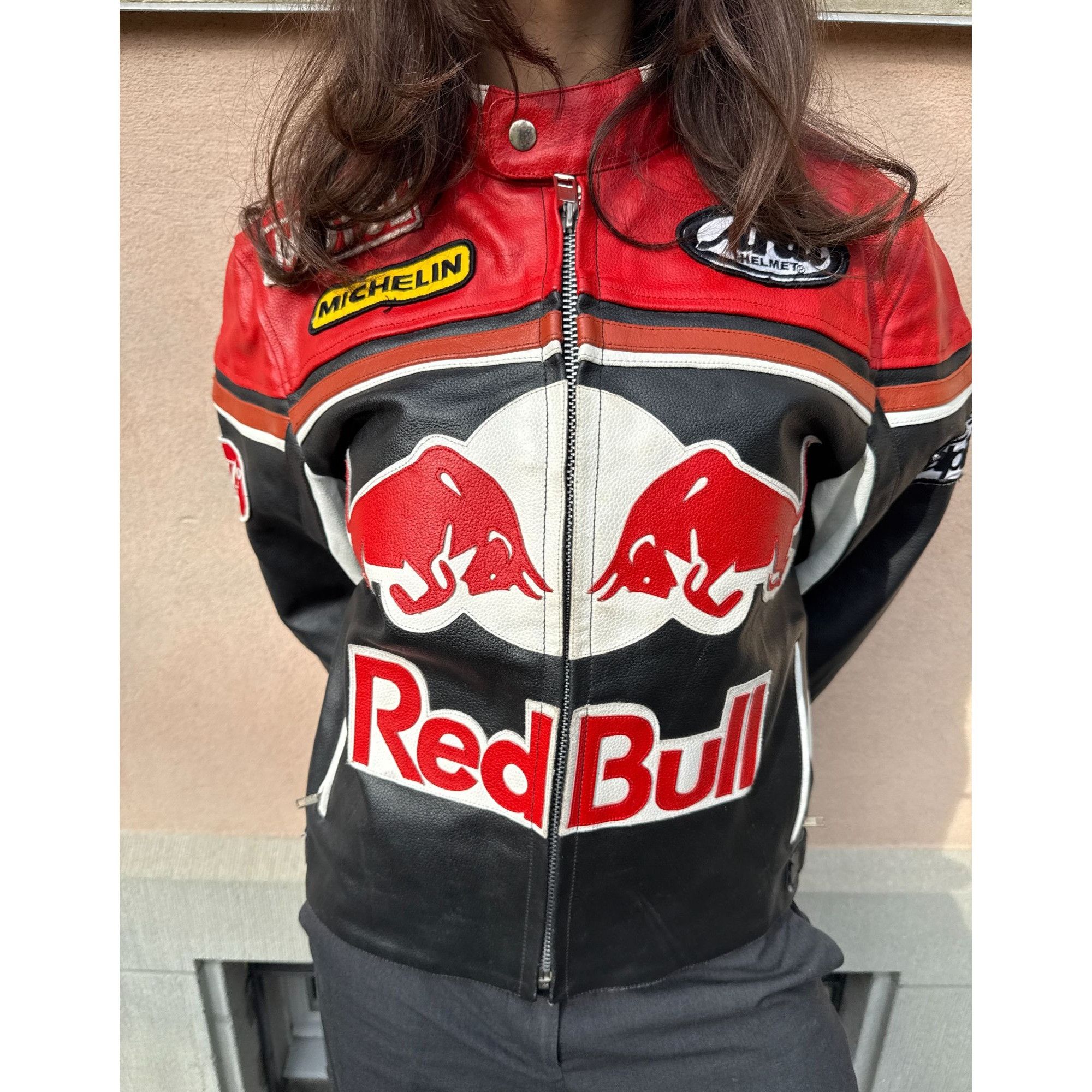 Redbull racing leather jacket