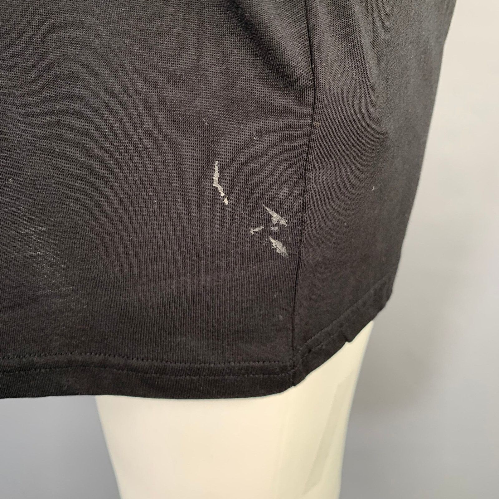 agnes b. Size M Black White Cotton Lizard Short Sleeve T-shirt Size US M / EU 48-50 / 2 - 5 Thumbnail