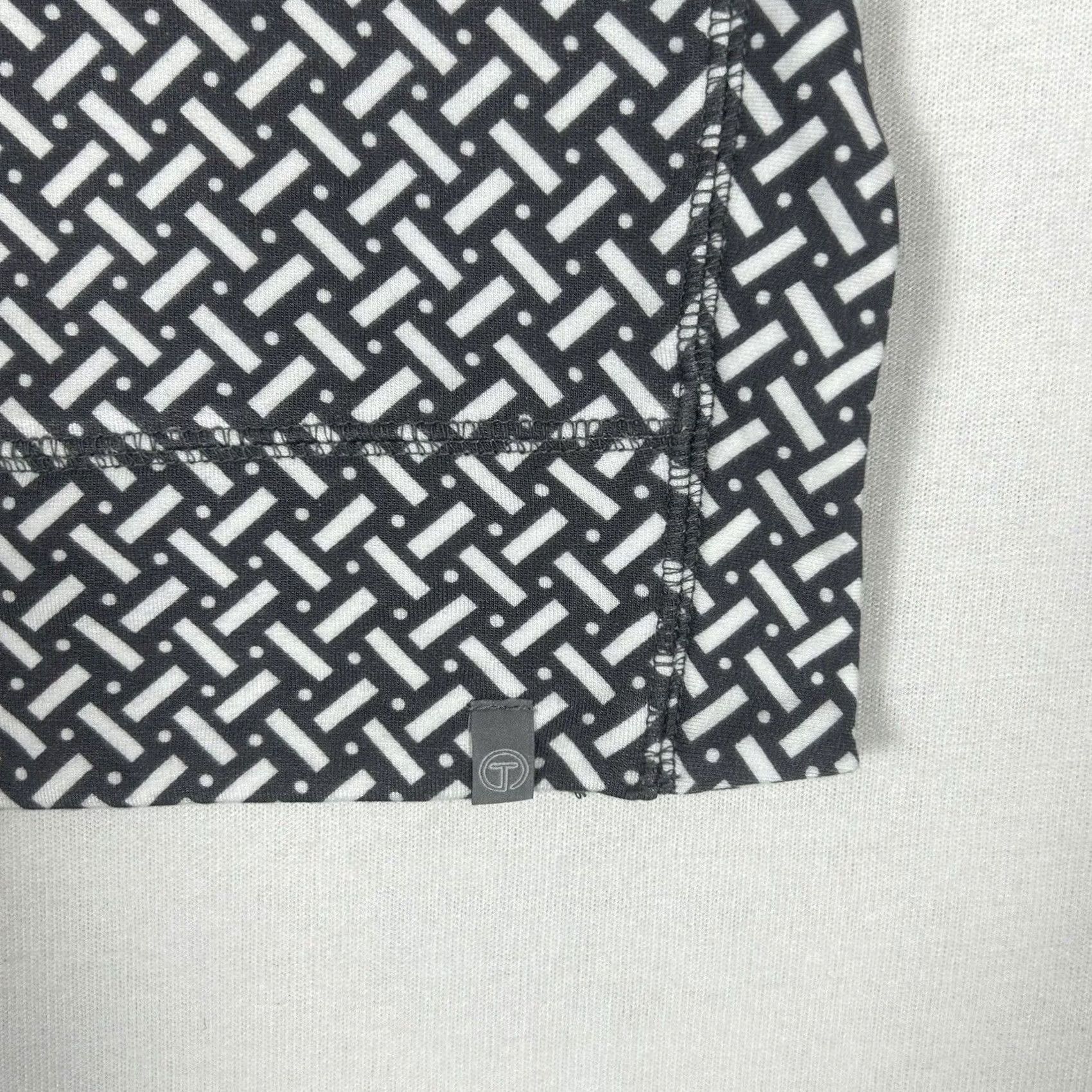 Talbots T by Talbots Sweater Womens PP Gray Crew Neck Long Sleeve Geometric Knit Top Size XXS / US 00 / IT 34 - 5 Thumbnail