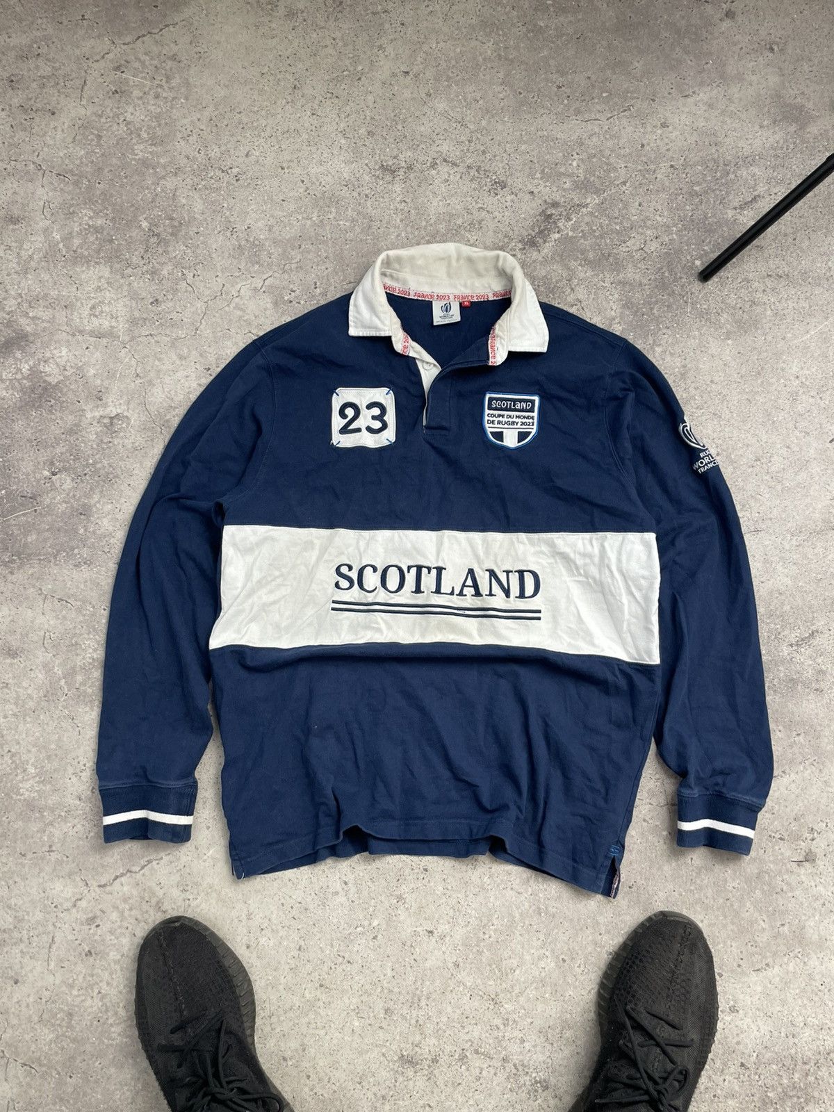 Rugby Ralph Lauren × Vintage Scotland Rugby Worldcup rugby jersey long-sleeve mens Size US XL / EU 56 / 4 - 1 Thumbnail