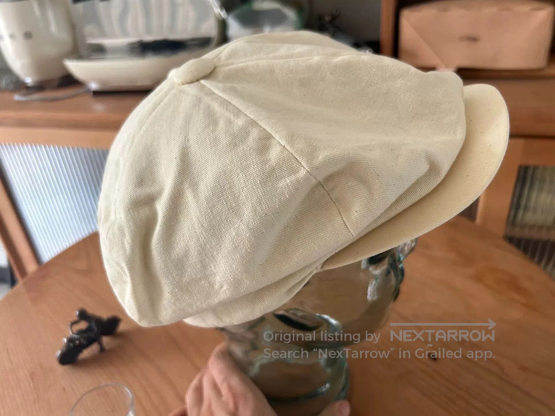 The Real McCoy's classic ivory newsboy cap. Size ONE SIZE - 2 Thumbnail