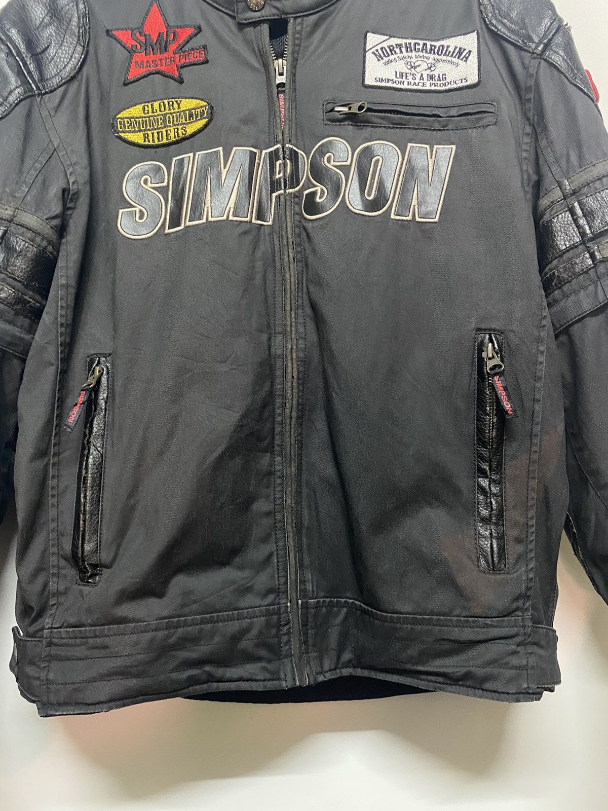 The Simpsons SIMPSON Motorcycle Riders Racer Jacket Patches Size US L / EU 52-54 / 3 - 13 Thumbnail