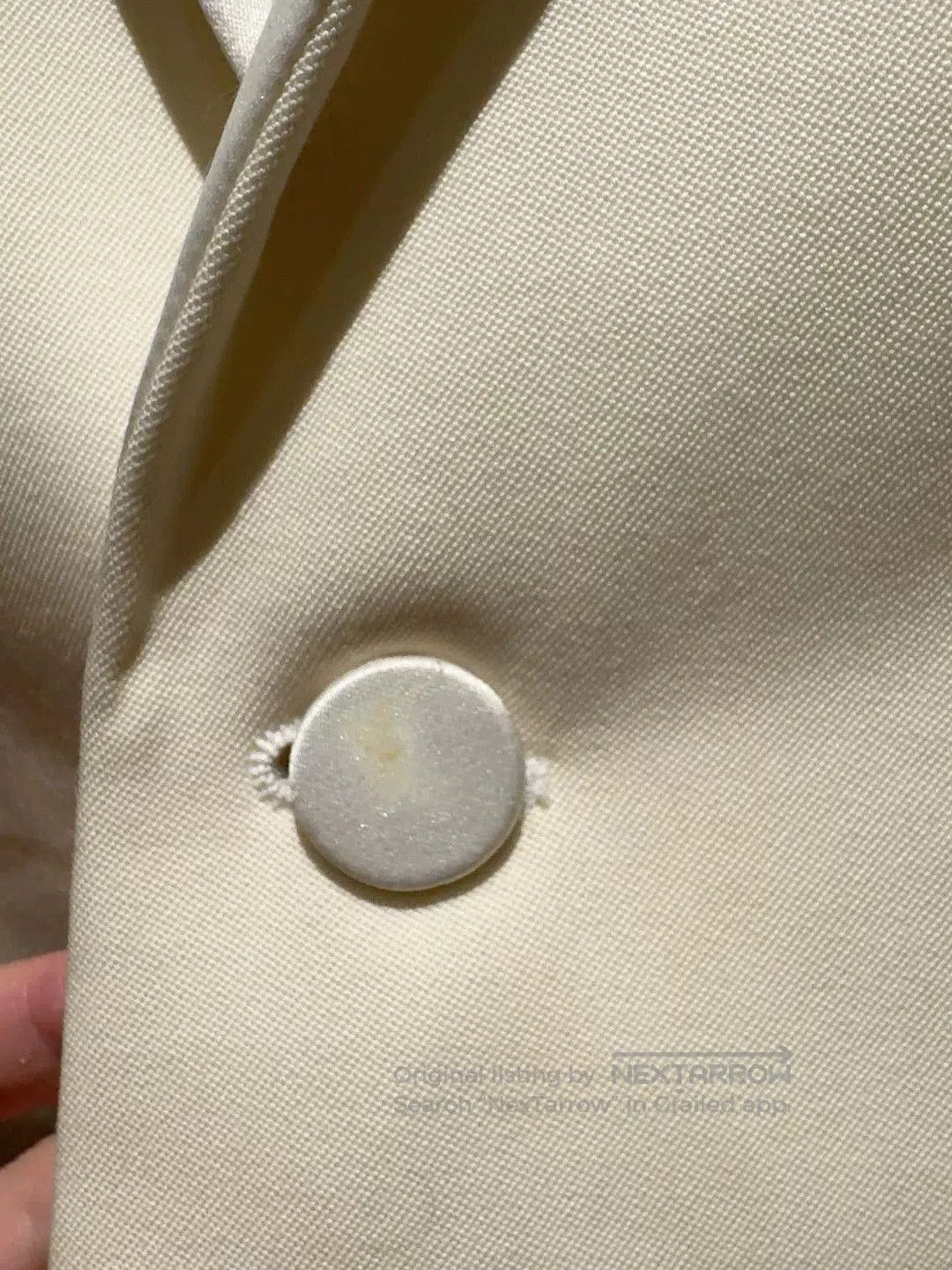 Saint Laurent Paris Saint Laurent Single Button Beige Blazer. Size XS / US 0-2 / IT 36-38 - 4 Thumbnail