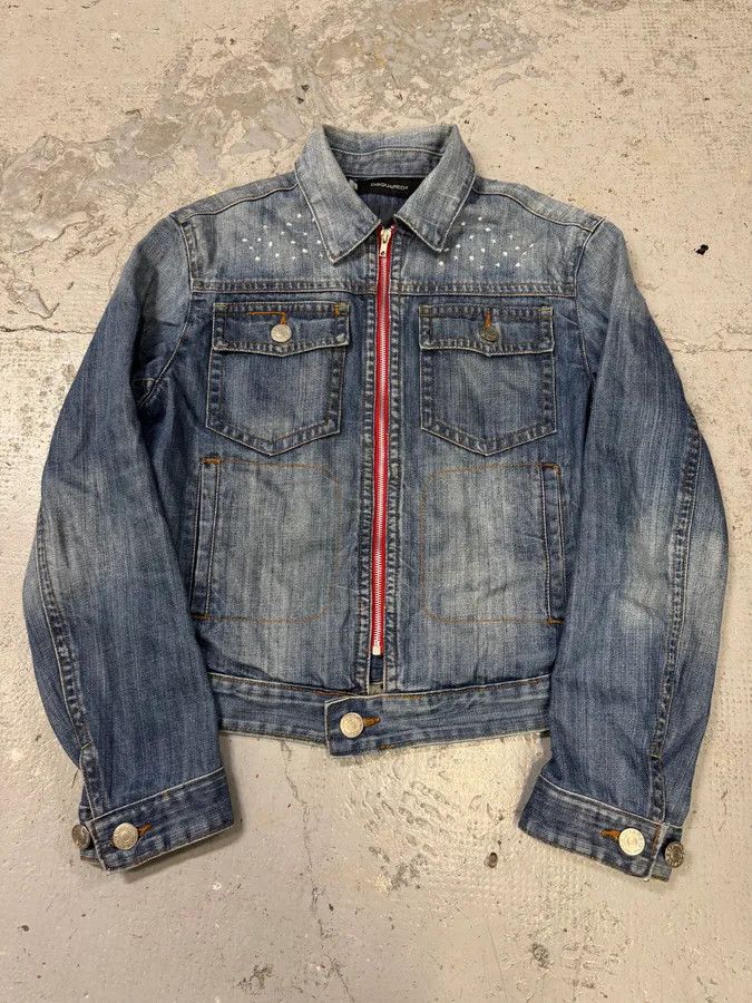 Dsquared2 AW2004 Dsquared2 Twin Moutain Range Denim Jacket Size US M / EU 48-50 / 2 - 2 Thumbnail
