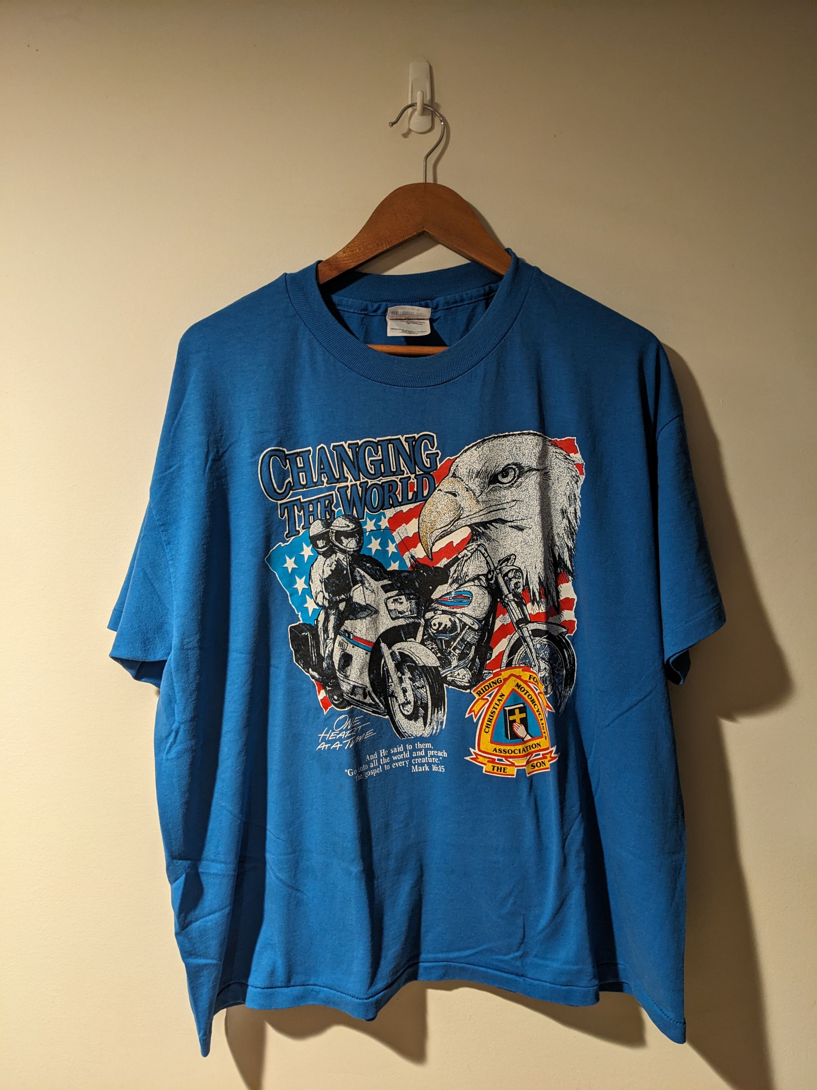 Harley Davidson × Vintage Vintage 90s Harley Davidson Motorcycle Changing T-shirt Size US XL / EU 56 / 4 - 1 Thumbnail