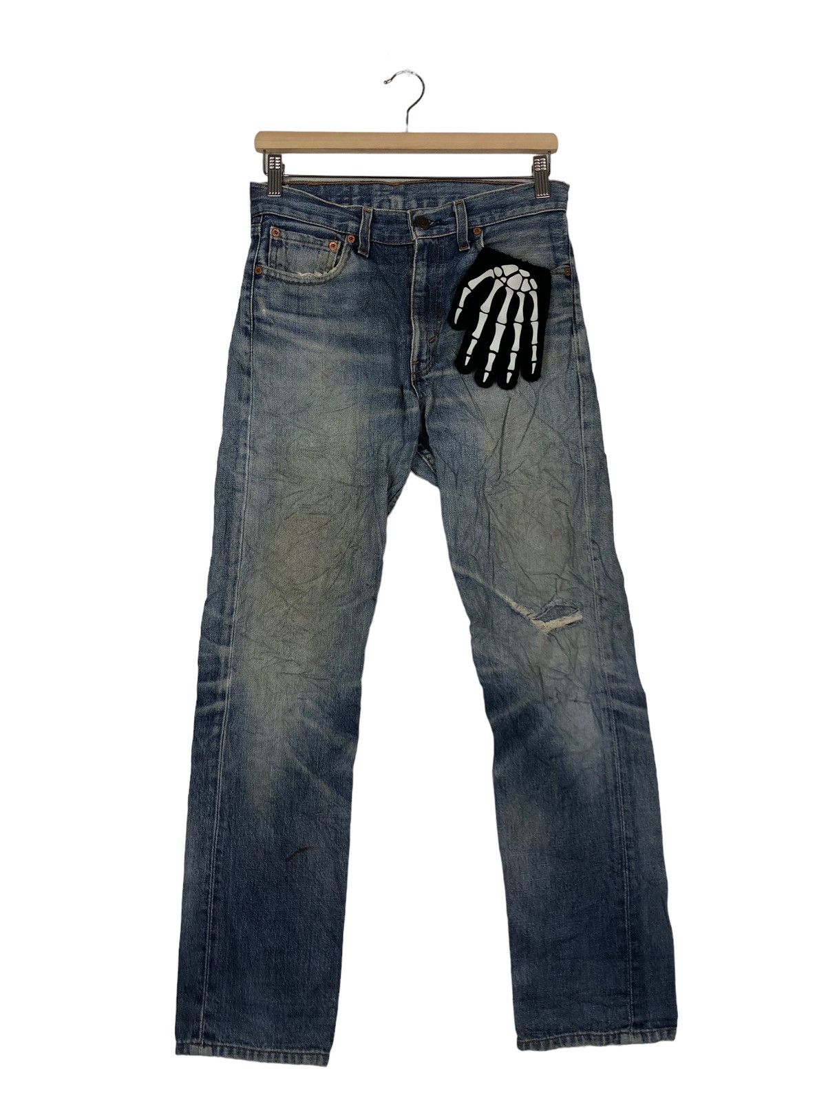 Levi's 🔥90’s Vintage Distressed Denim Jeans Levi’s USA Made Size US 30 / EU 46 - 1 Thumbnail