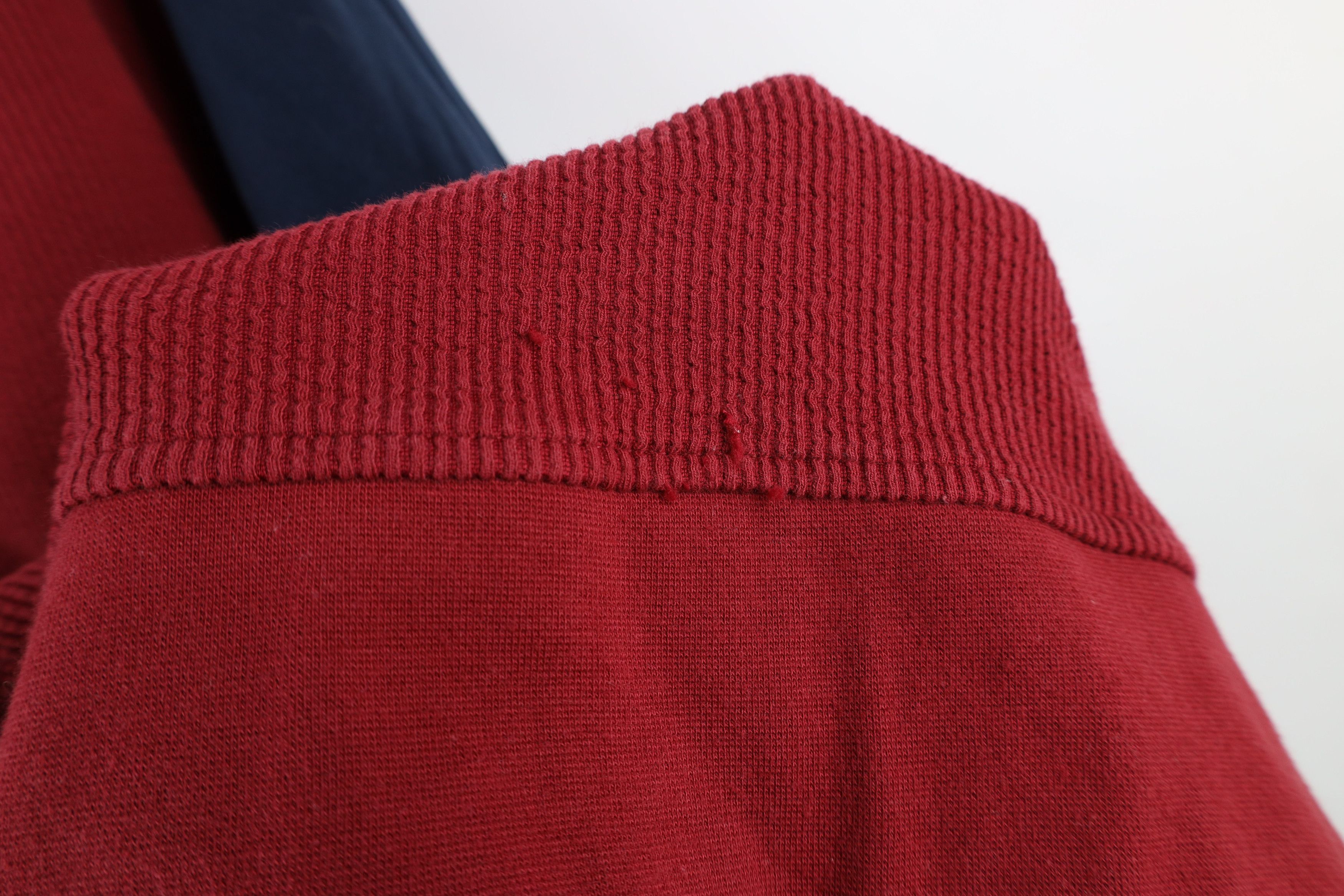 Vintage Vintage 90s Streetwear Block Thermal Knit Long Sleeve Polo Size US M / EU 48-50 / 2 - 9 Thumbnail
