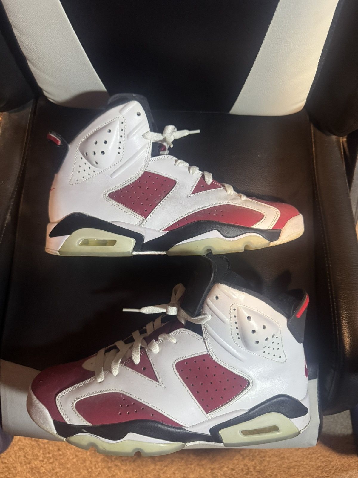 Jordan Brand Air Jordan 6 Retro “Carmine 2021” Size US 9.5 / EU 42-43 - 5 Thumbnail
