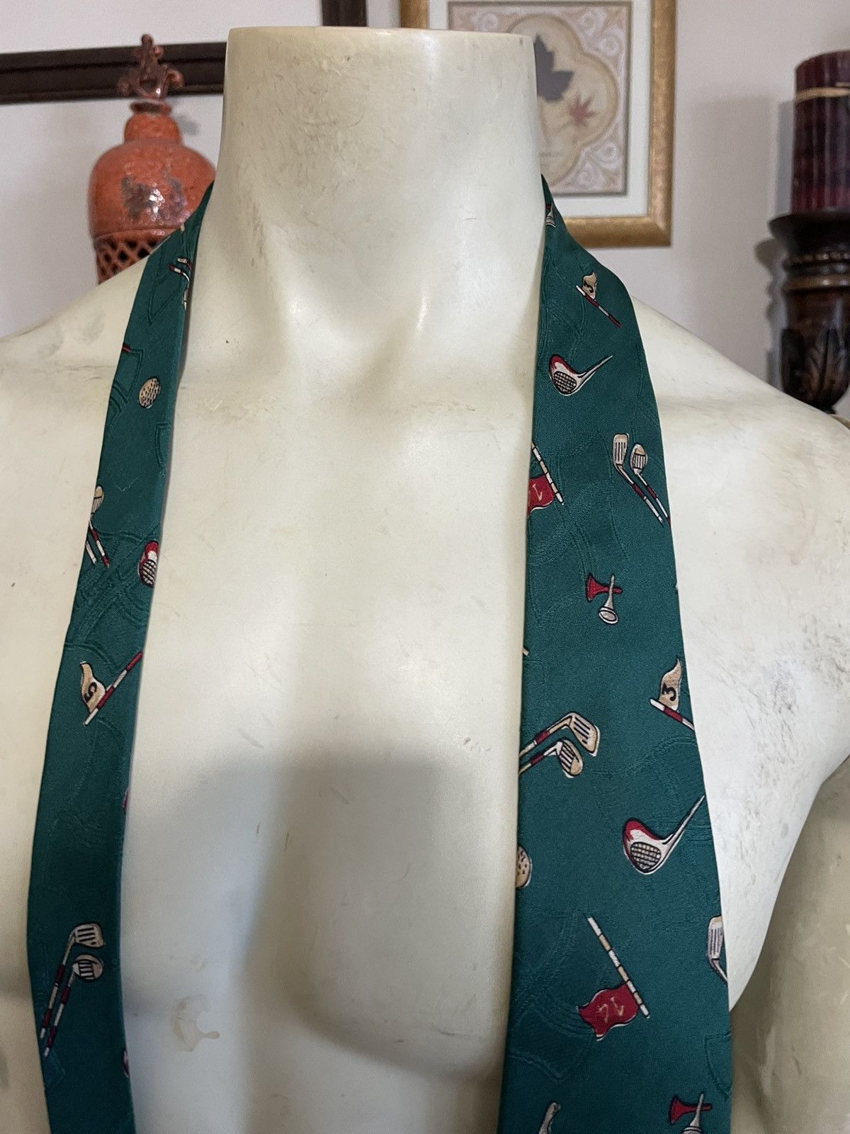 Polo Ralph Lauren Golf Clubs and Balls silk tie Size ONE SIZE - 3 Thumbnail