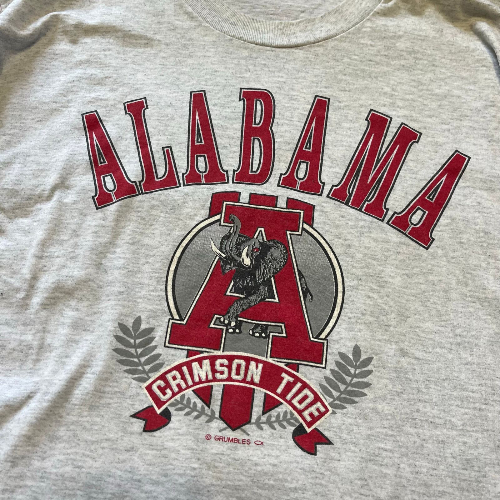 Other Vintage Screen Stars Alabama Crimson Tide White Grey Tee XL Size US XL / EU 56 / 4 - 3 Thumbnail