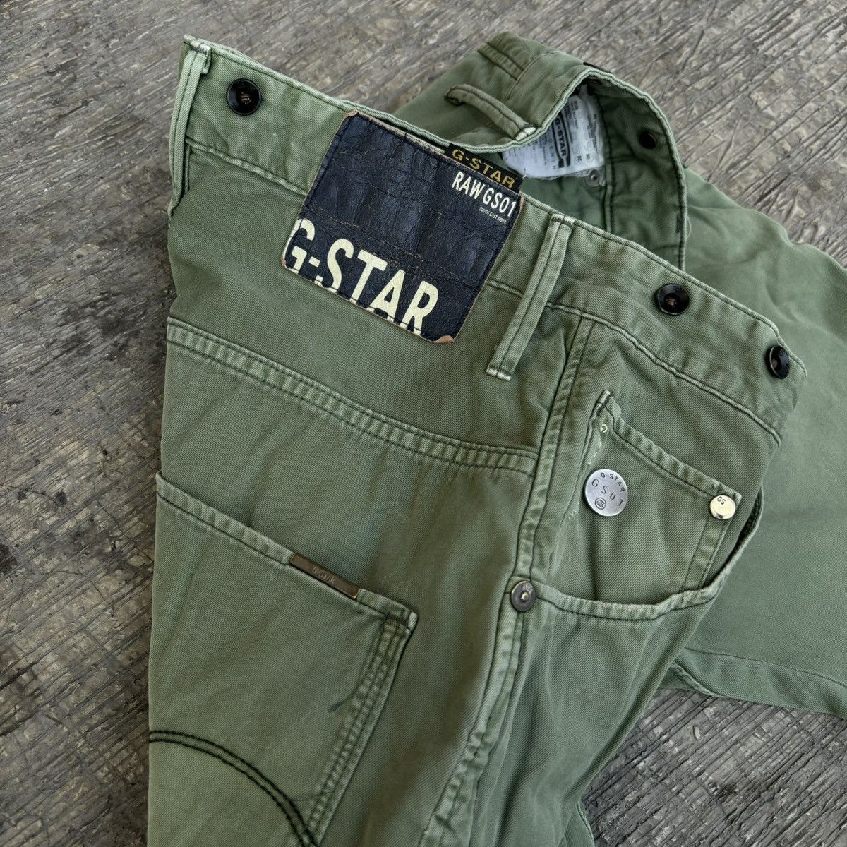 G-Star G-STAR ARC 3D LOOSE TAPERED BRACES Sage Denim Relaxed Jeans Size US 30 / EU 46 - 5 Thumbnail