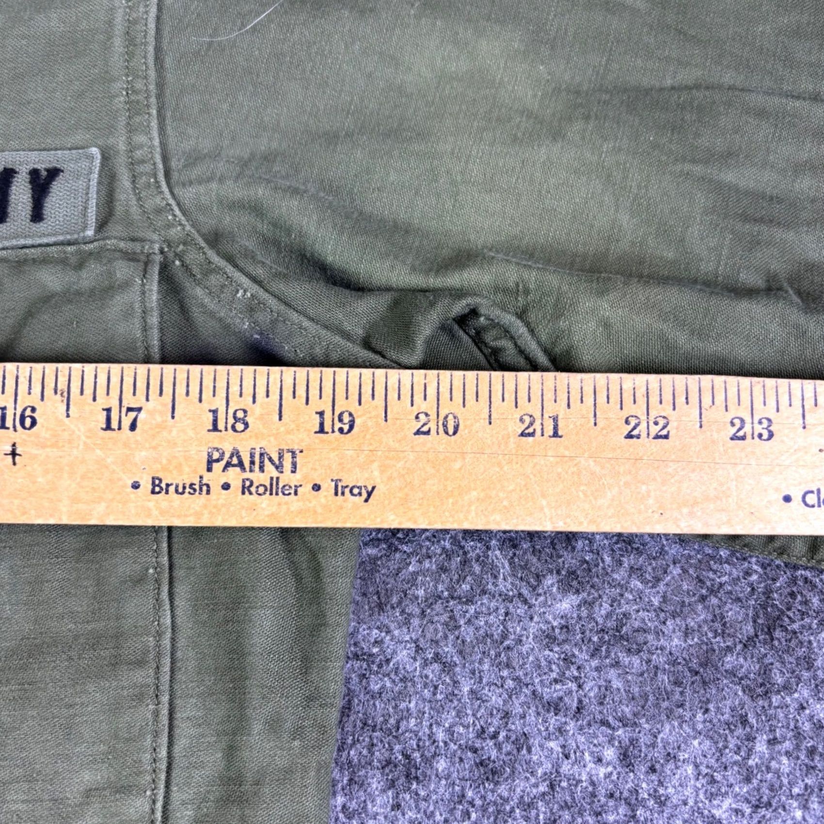 Olive VINTAGE US Army Nafzinger Olive Green Utility Field Shirt Mens Size 42 Green Military Cotton Shirt Men 1912 Size US XL / EU 56 / 4 - 4 Thumbnail
