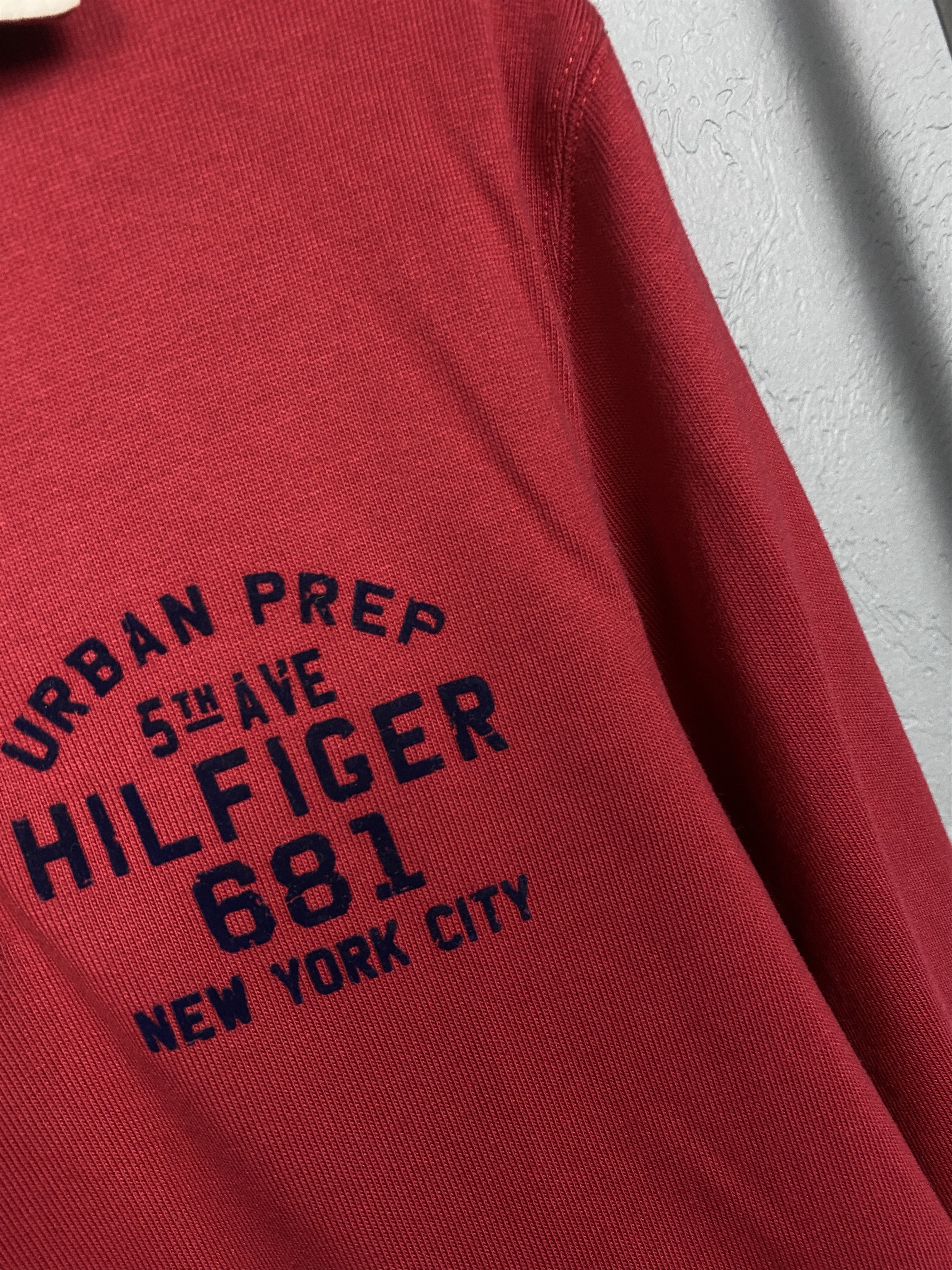 Tommy Hilfiger × Vintage Tommy Hilfiger Vintage Rugby Polo Shirt Y2K Size US S / EU 44-46 / 1 - 3 Thumbnail