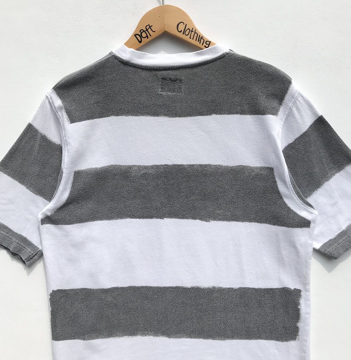 Stussy × Vintage 💥Distressed💥Stussy Stripe Work Wear Shirt Stussy Skatebords Size US S / EU 44-46 / 1 - 10 Thumbnail