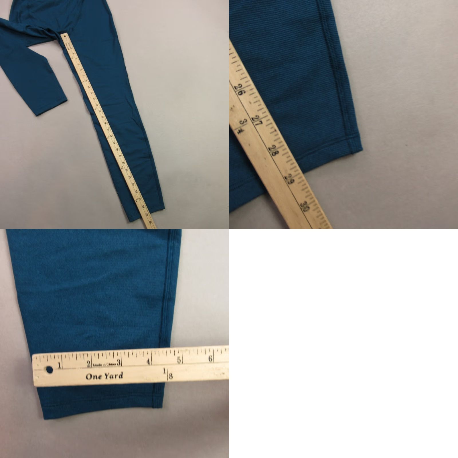Vintage REI Leggings Womens XL 18 Blue Casual Stretch Lightweight Knit Ankle Pockets Logo Athletic Jeans Trousers Size 40" / US 18 - 8 Thumbnail
