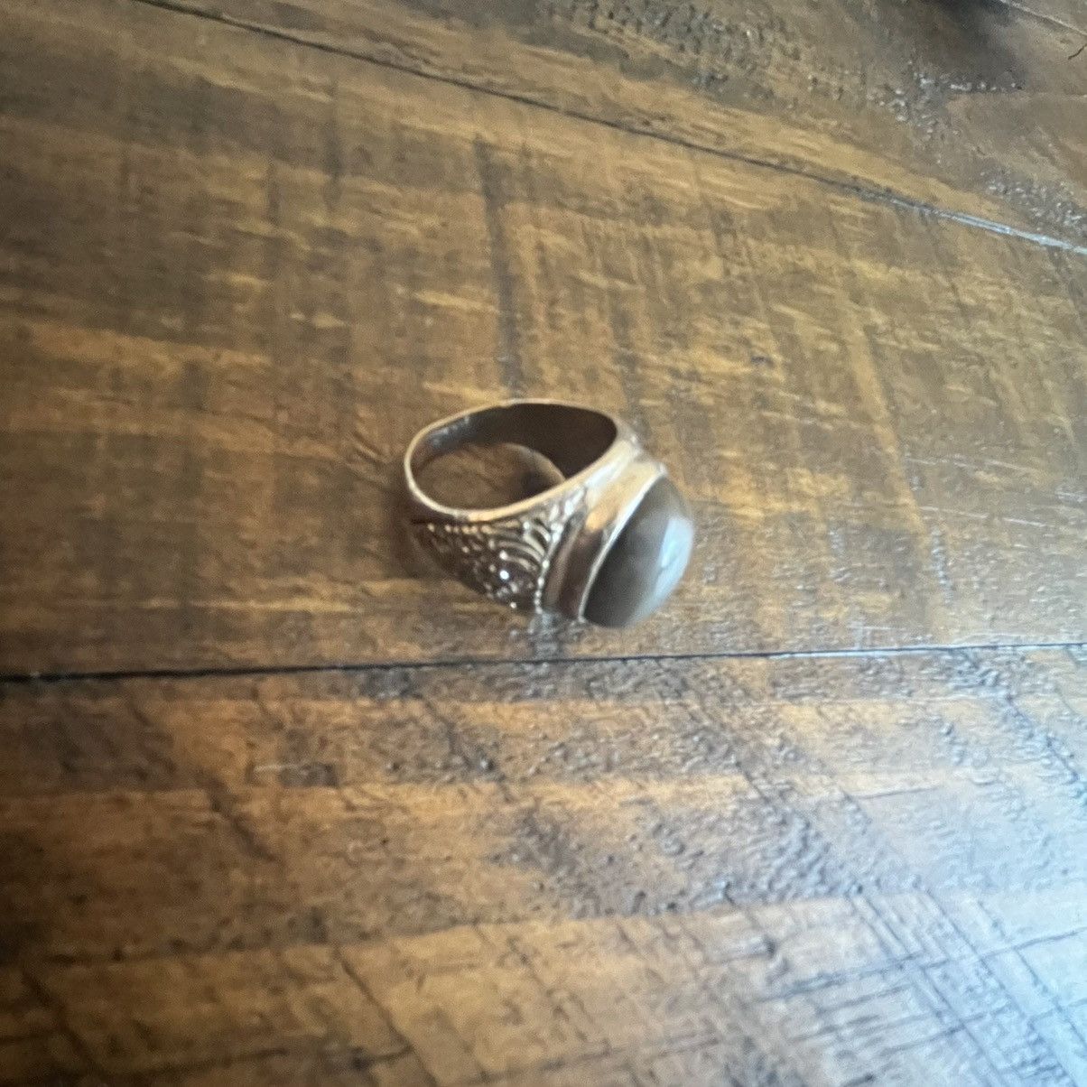 Vintage Brown Signet Ring Size ONE SIZE - 3 Thumbnail