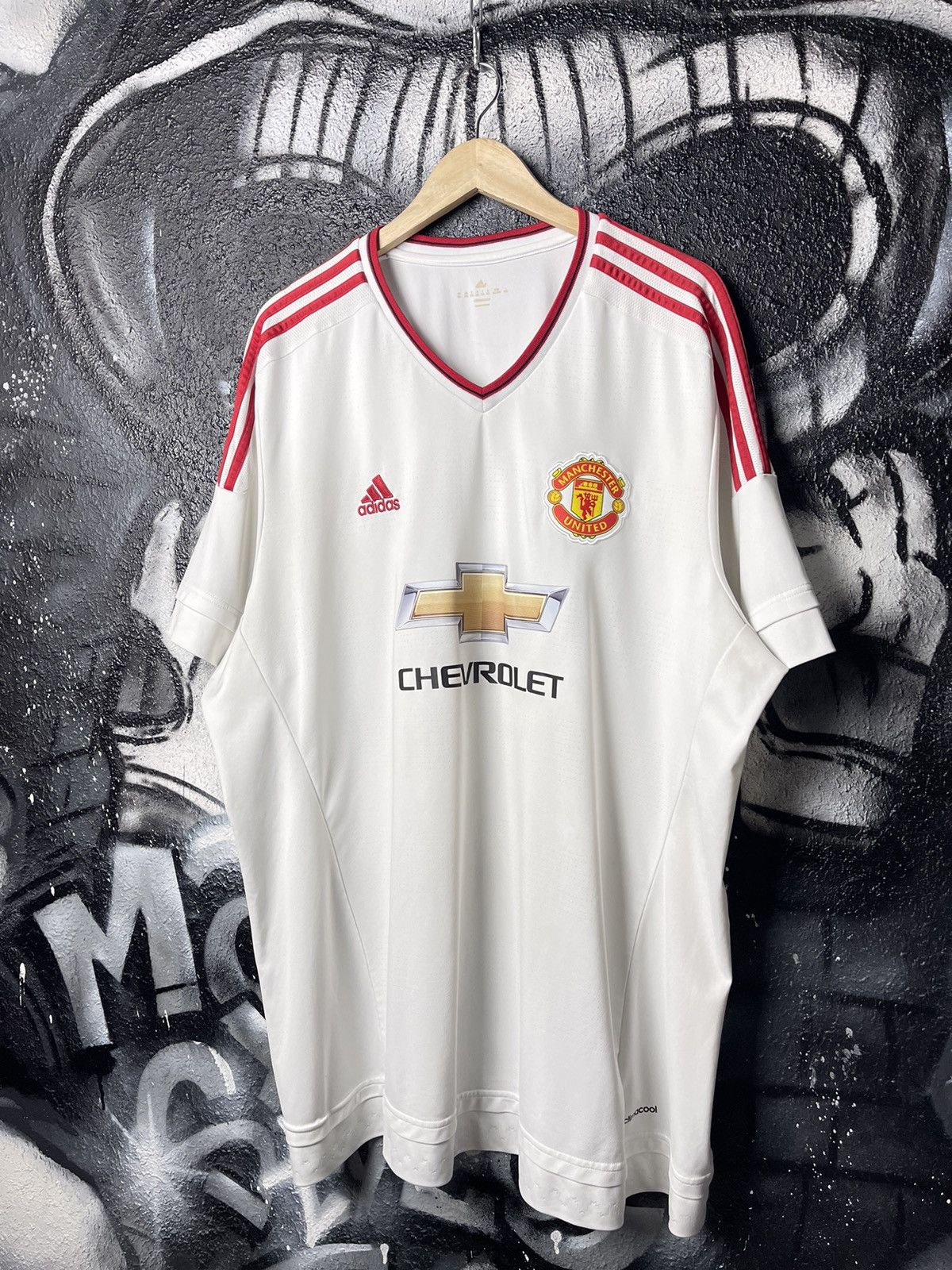 Adidas Adidas Manchester United Football Club White Soccer Jersey T-Shirt Size 3XL Size US XXL / EU 58 / 5 - 1 Thumbnail