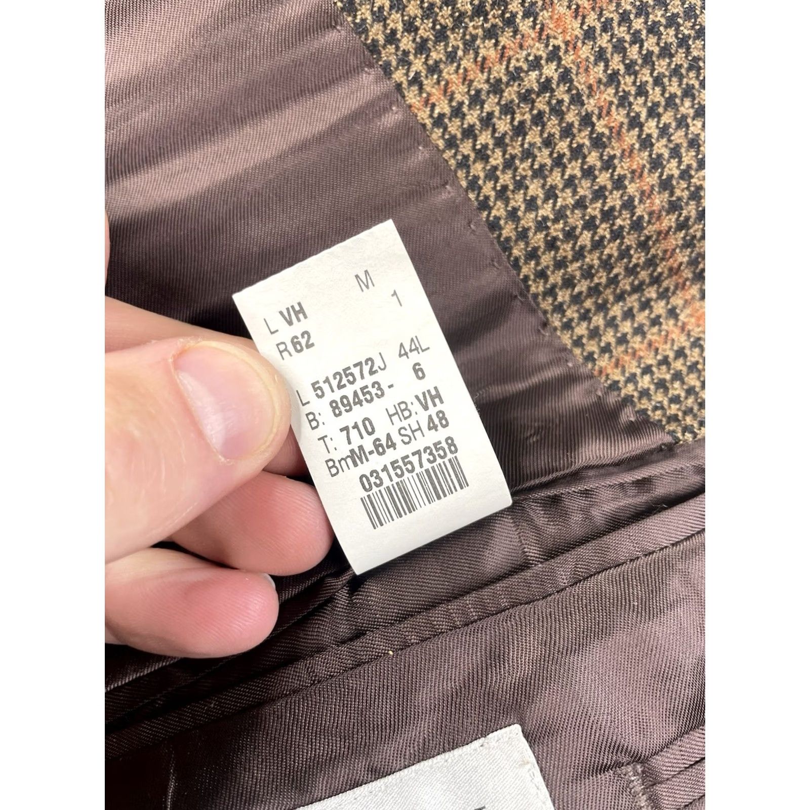 Ralph Lauren Ralph Lauren Men’s Blazer Brown Plaid Check 44L Alpaca Wool Silk Linen Blazer Jacket Regular Notch Lapel Double-Vented Two-Button Front Vintage? Size 44R - 4 Thumbnail