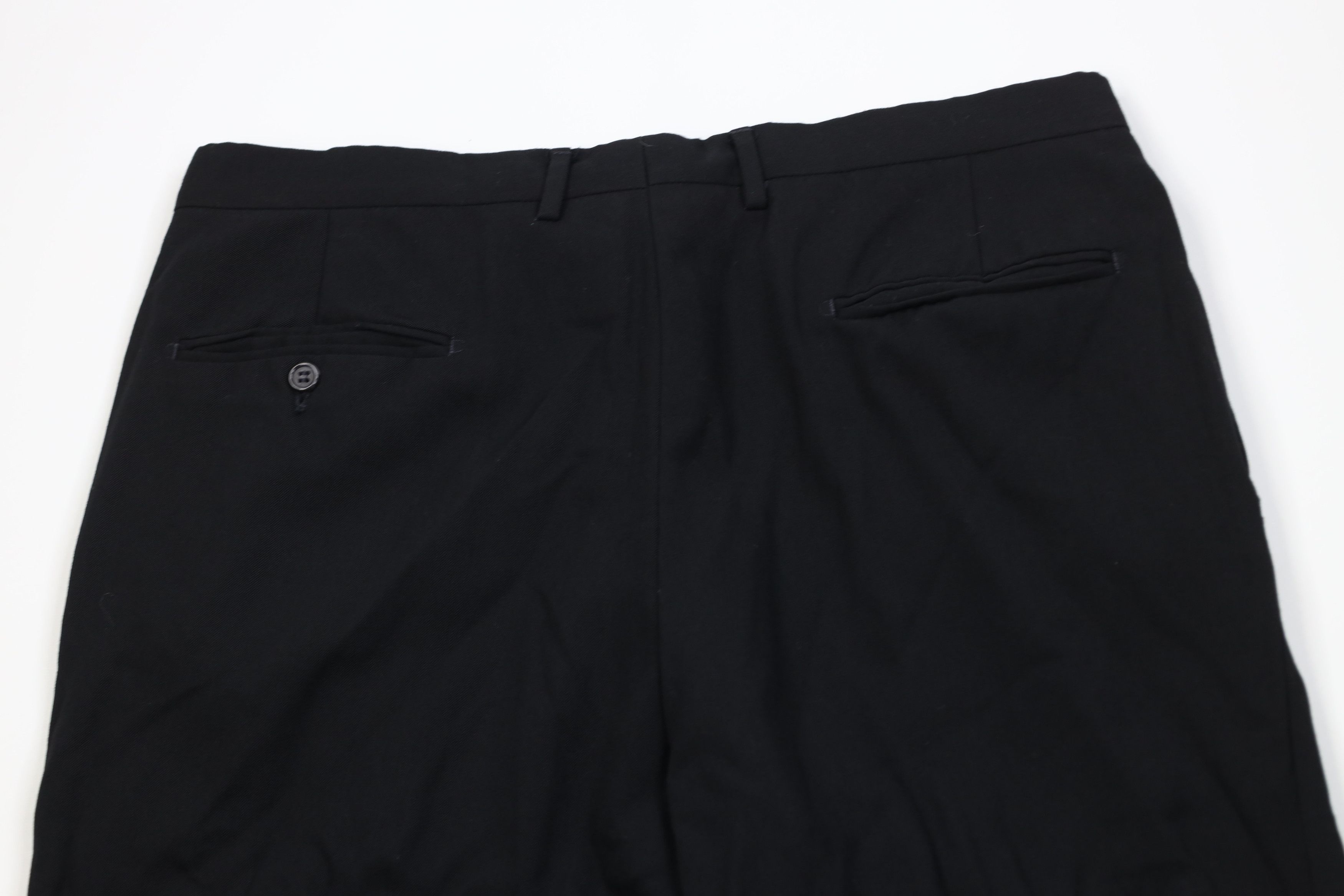 Vintage Vintage 90s Streetwear Gabardine Wide Leg Chino Pants Black Size US 36 / EU 52 - 10 Thumbnail