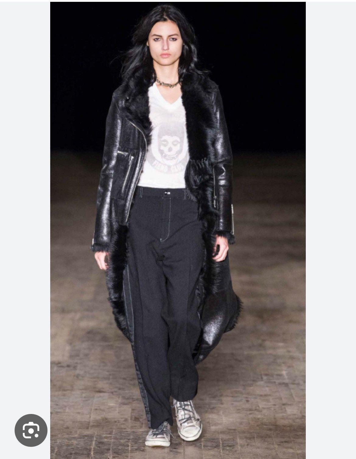 R13 R13 Oversized Shearling Moto Biker Coat $7995 Rick Owens Size S / US 4 / IT 40 - 4 Thumbnail