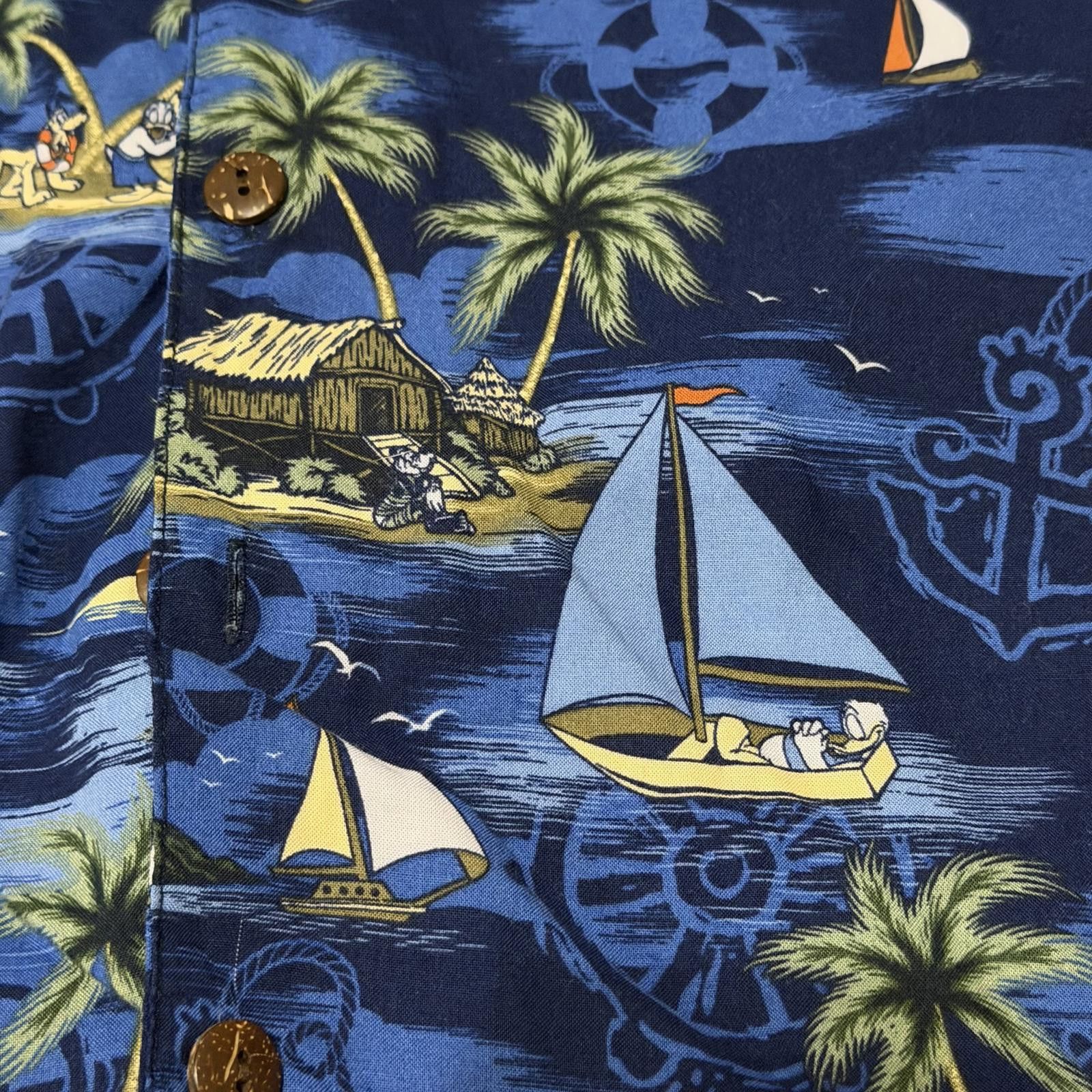 Disney Vintage Y2K Disney Hawaiian Disneyland Resort Rayon Shirt Size US M / EU 48-50 / 2 - 4 Thumbnail
