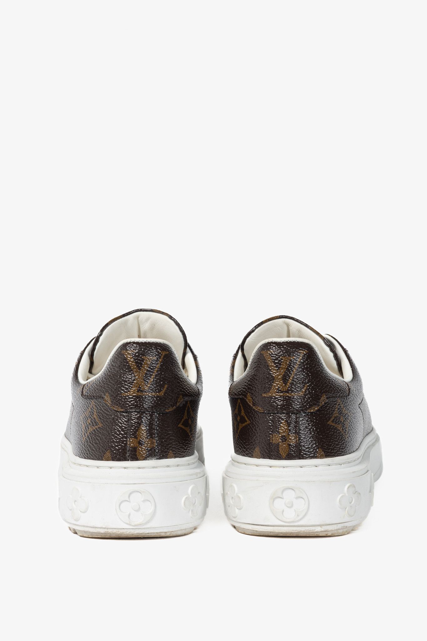 Louis Vuitton Louis Vuitton Time Out Monogram Canvas Platform Sneakers Size US 4 / IT 34 - 3 Thumbnail