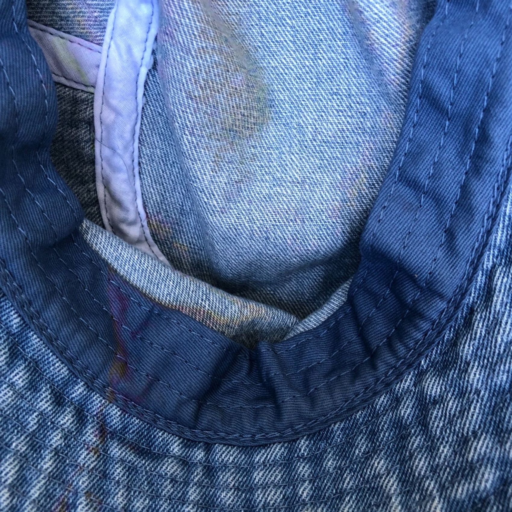 Denime NEWHATTAN Denim Bucket Hat Women's S/M Blue Packable 100% Cotton Cap Size ONE SIZE - 5 Thumbnail