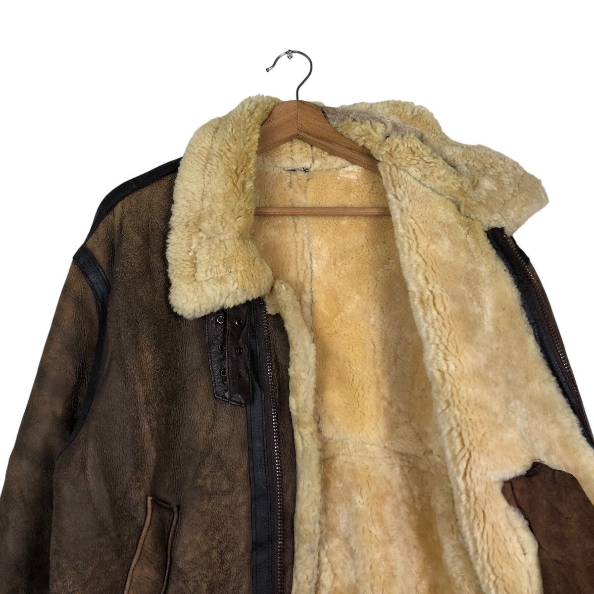 Aero Leathers × Vintage Vintage B3 Leather Jacket Shearling Cooper Genuine Made Usa Size US S / EU 44-46 / 1 - 13 Thumbnail