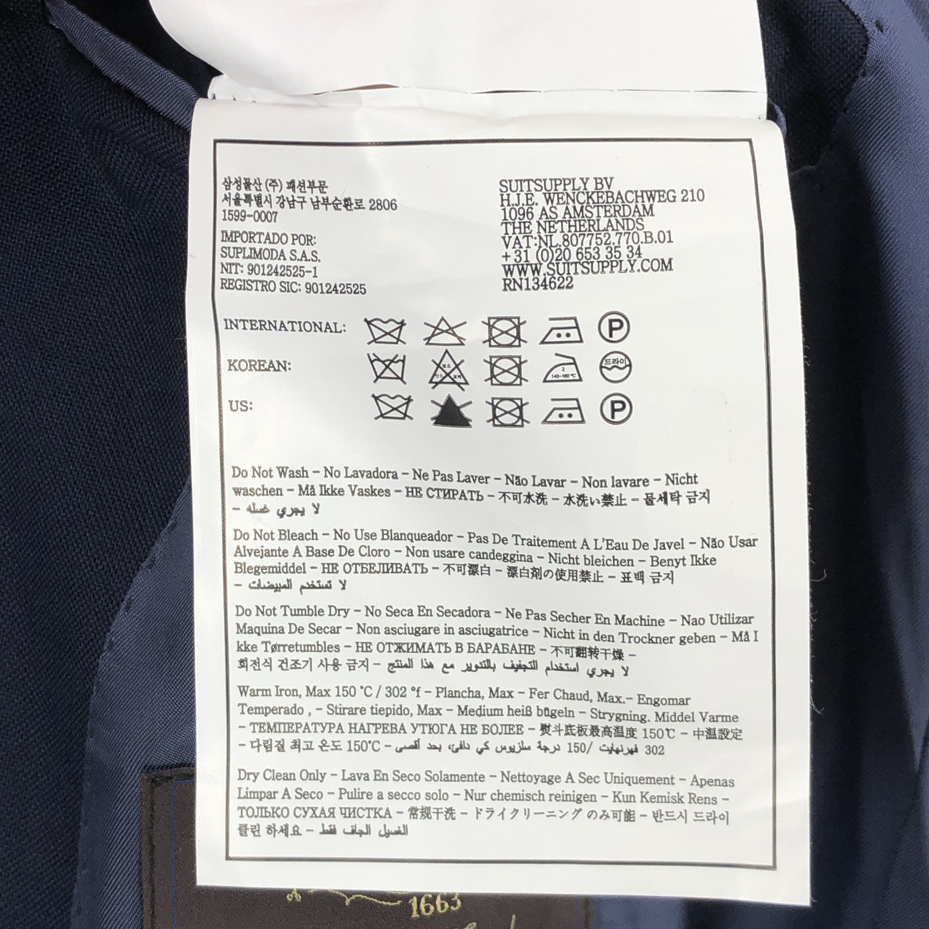 Suitsupply Lazio Single Breasted Wool Blazer Size EU:48; UK:38; US:38S Size 38S - 10 Thumbnail