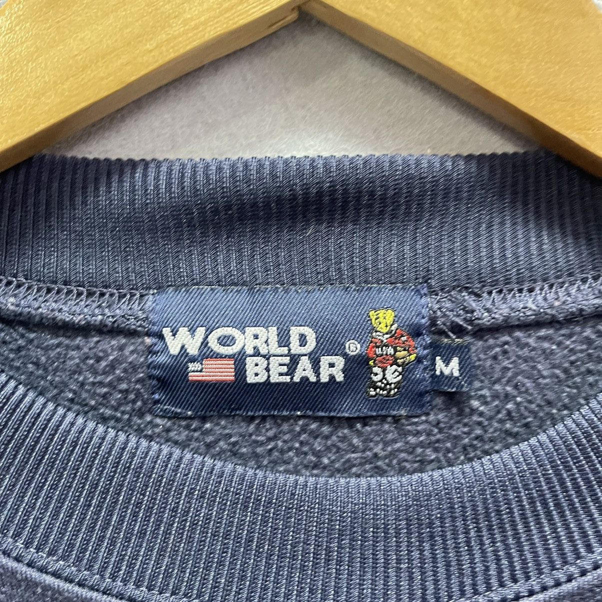 Vintage Vintage World Bear Embroidered Crewneck Sweatshirt Size US M / EU 48-50 / 2 - 7 Thumbnail